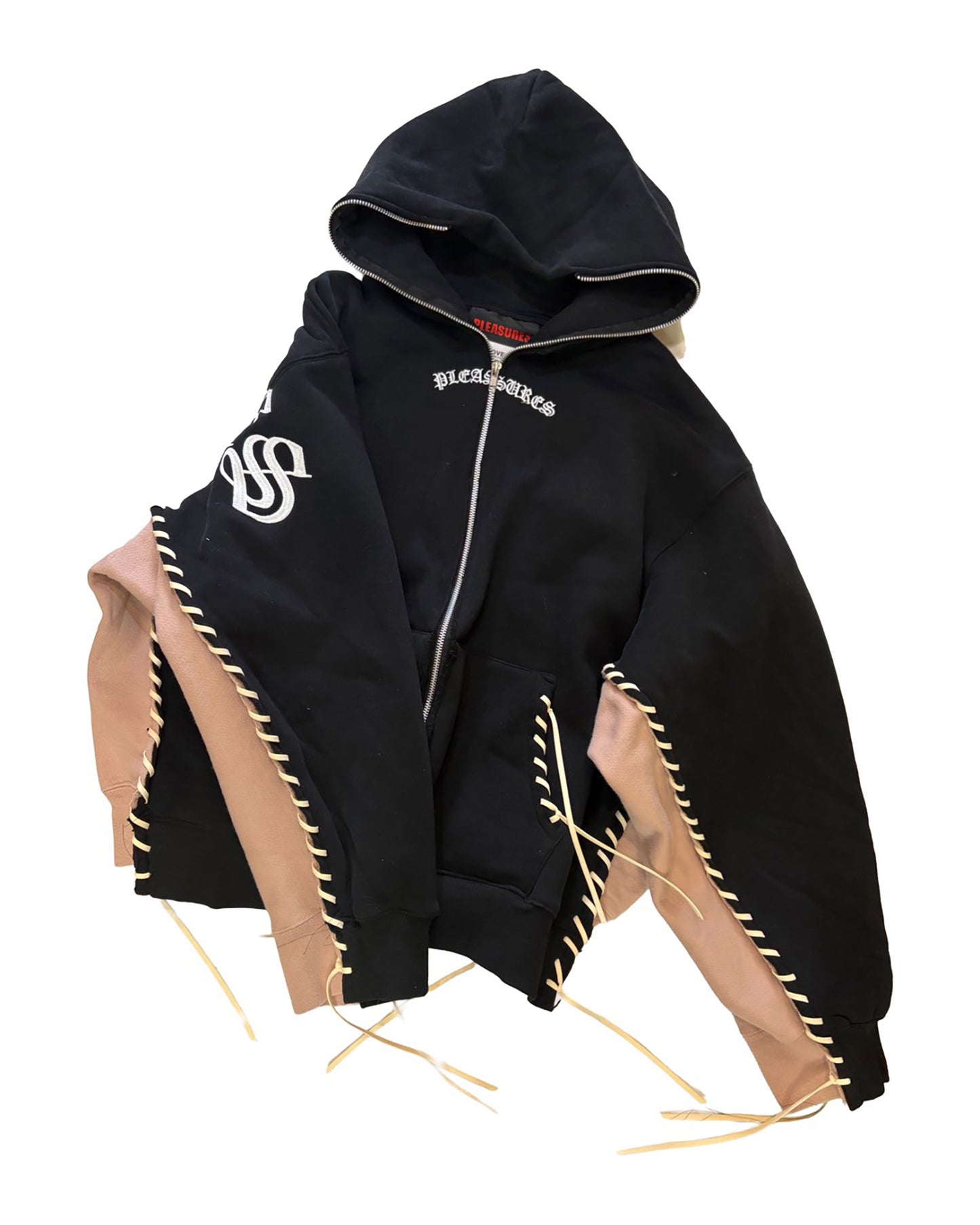 PLEASURES x DISCOVERED DOUBLE LAYERED HOODIE