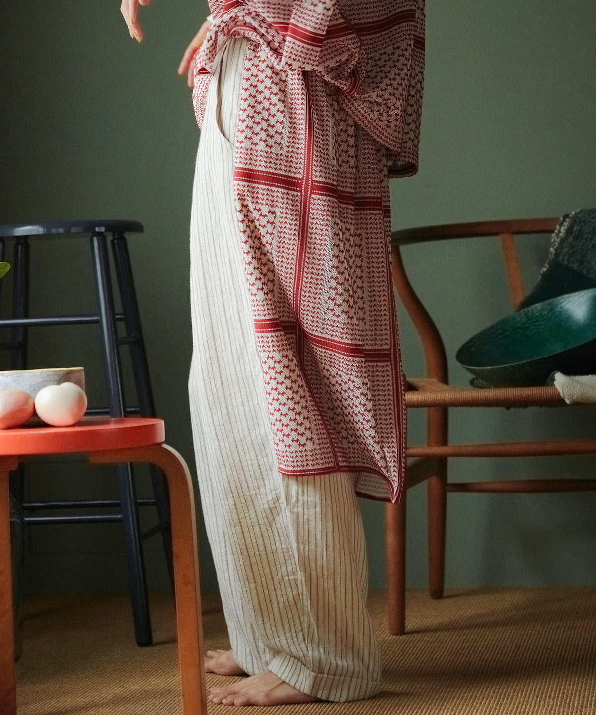 SHEMAGH LACE WIDE PANTS