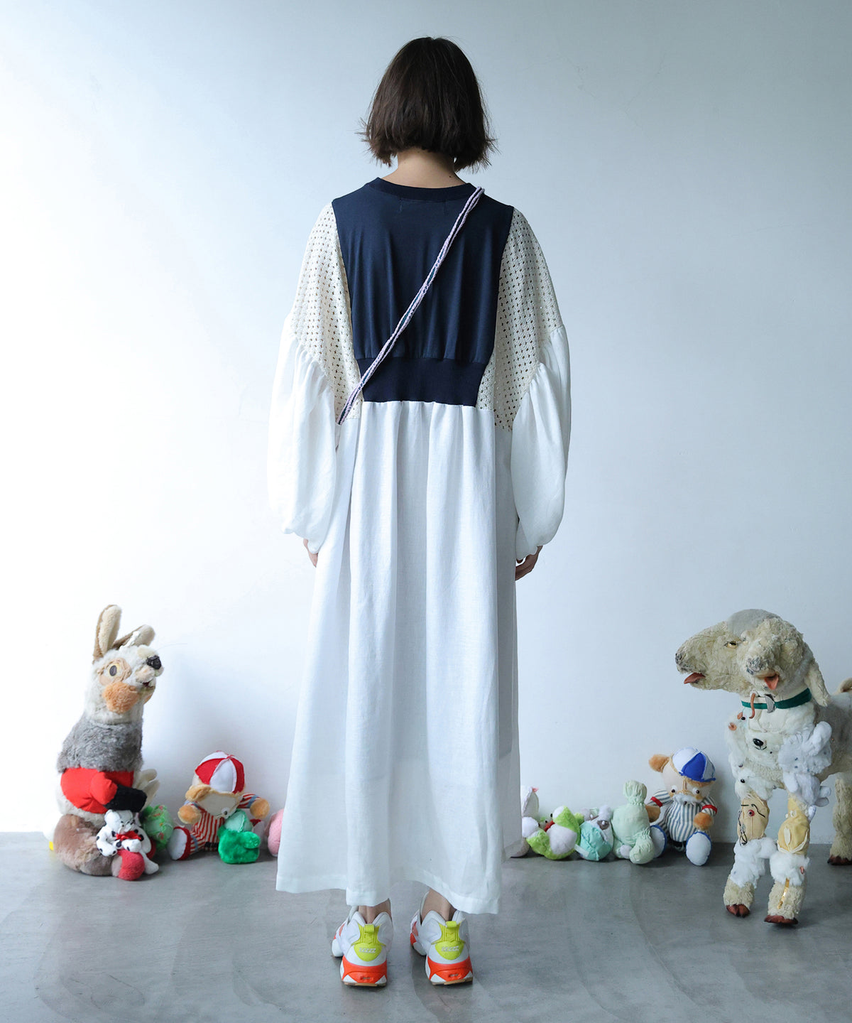 MIXTURE MEMORY DRESS　PLAIN