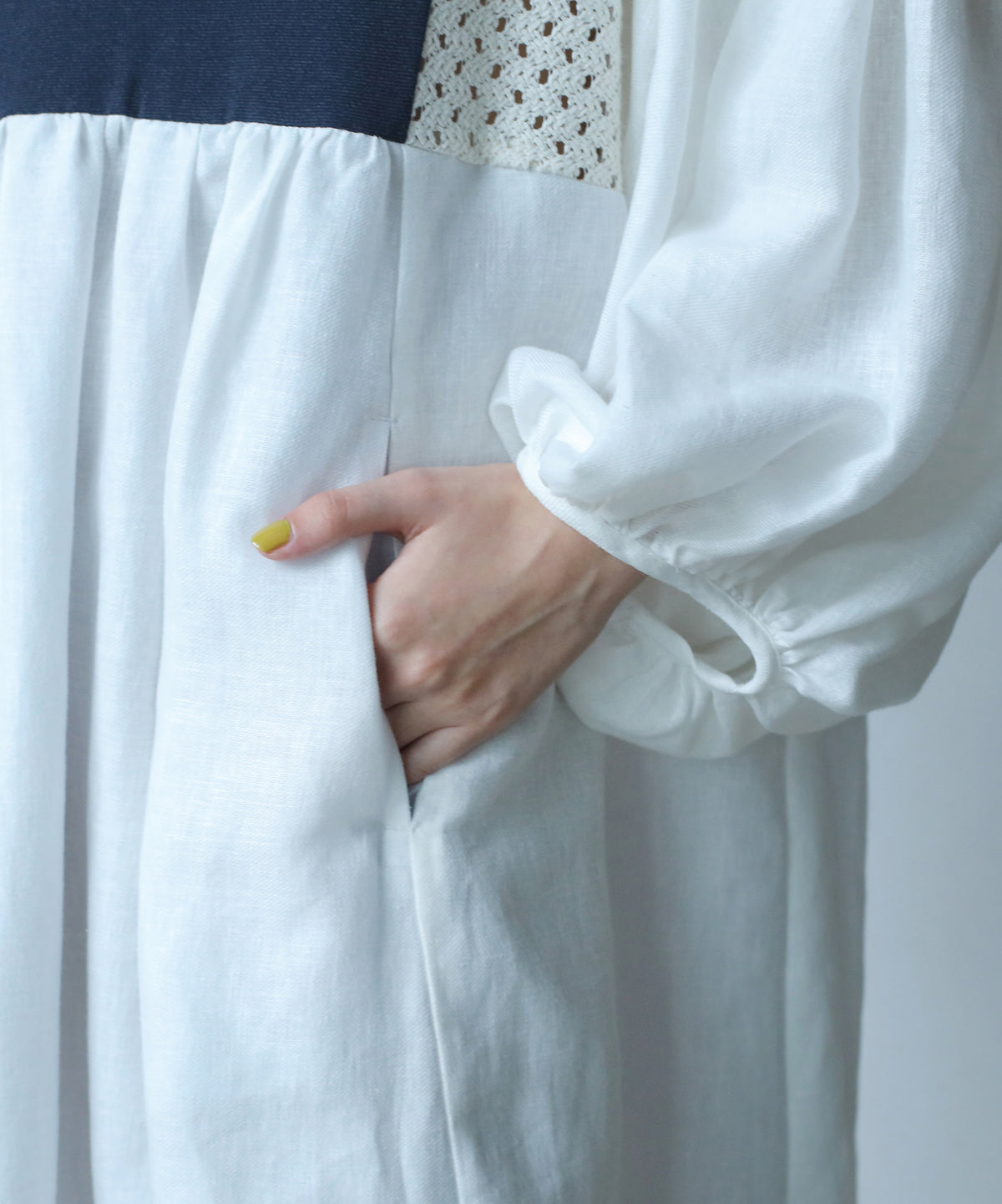 MIXTURE MEMORY DRESS　PLAIN