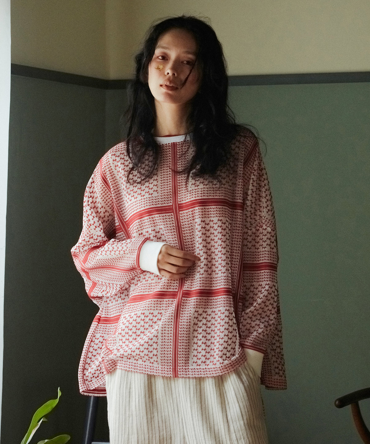 SHEMAGH LACE PULLOVER