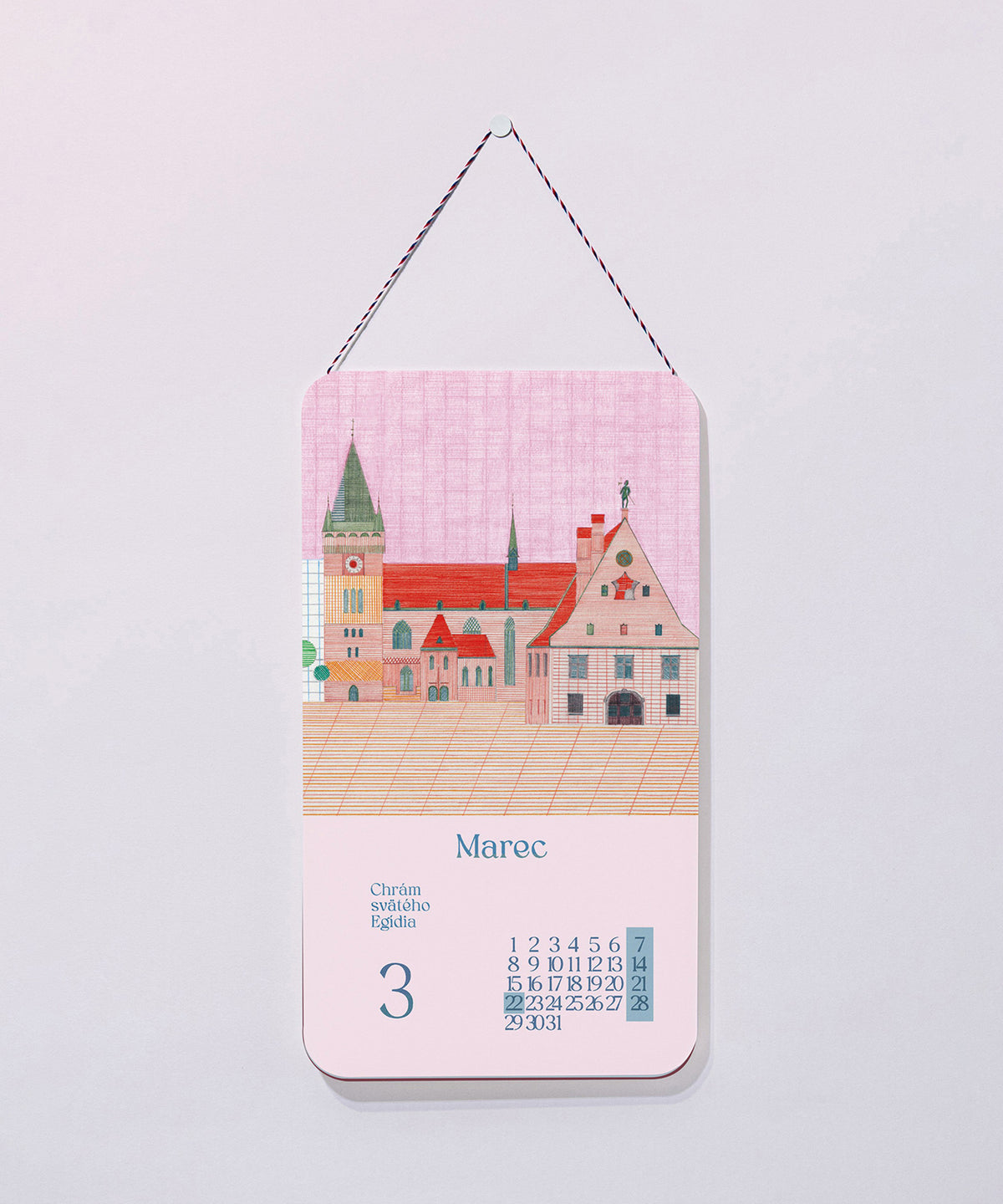2027 カレンダー 「2027 World Travel Calendar チェコとスロバキアの旅」Design : Ryusuke Tanaka