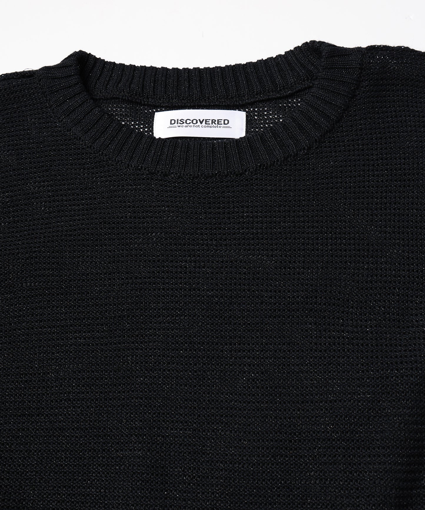 BASIC OUTSEEM RAME CREW KNIT