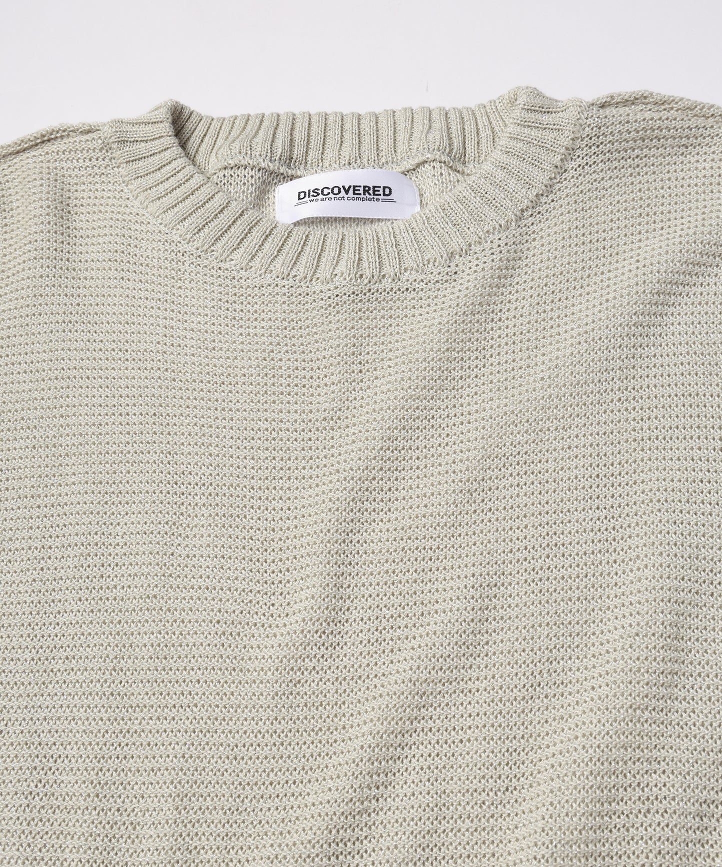 BASIC OUTSEEM RAME CREW KNIT