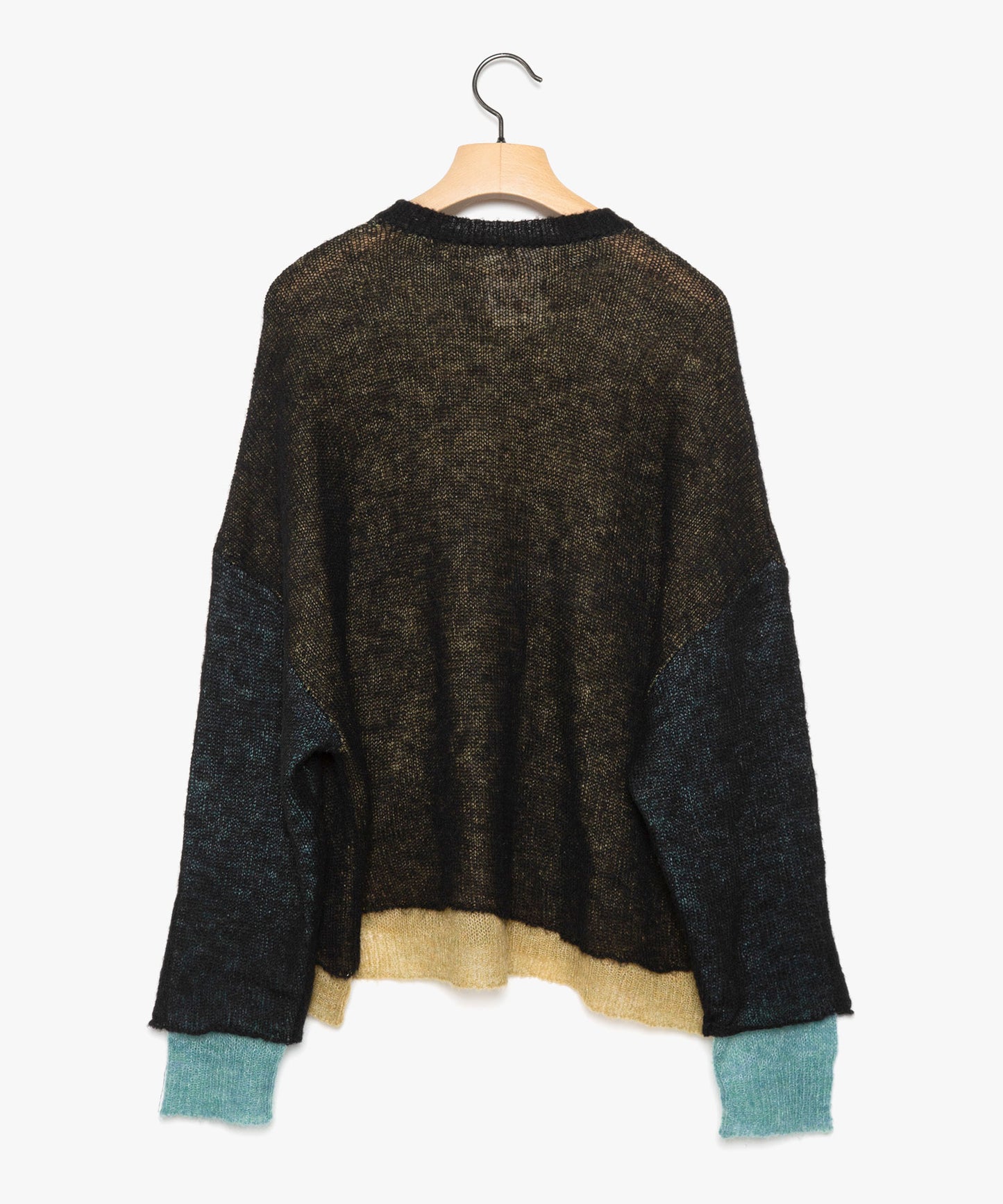 Mohair Color Layer Knit Sweater