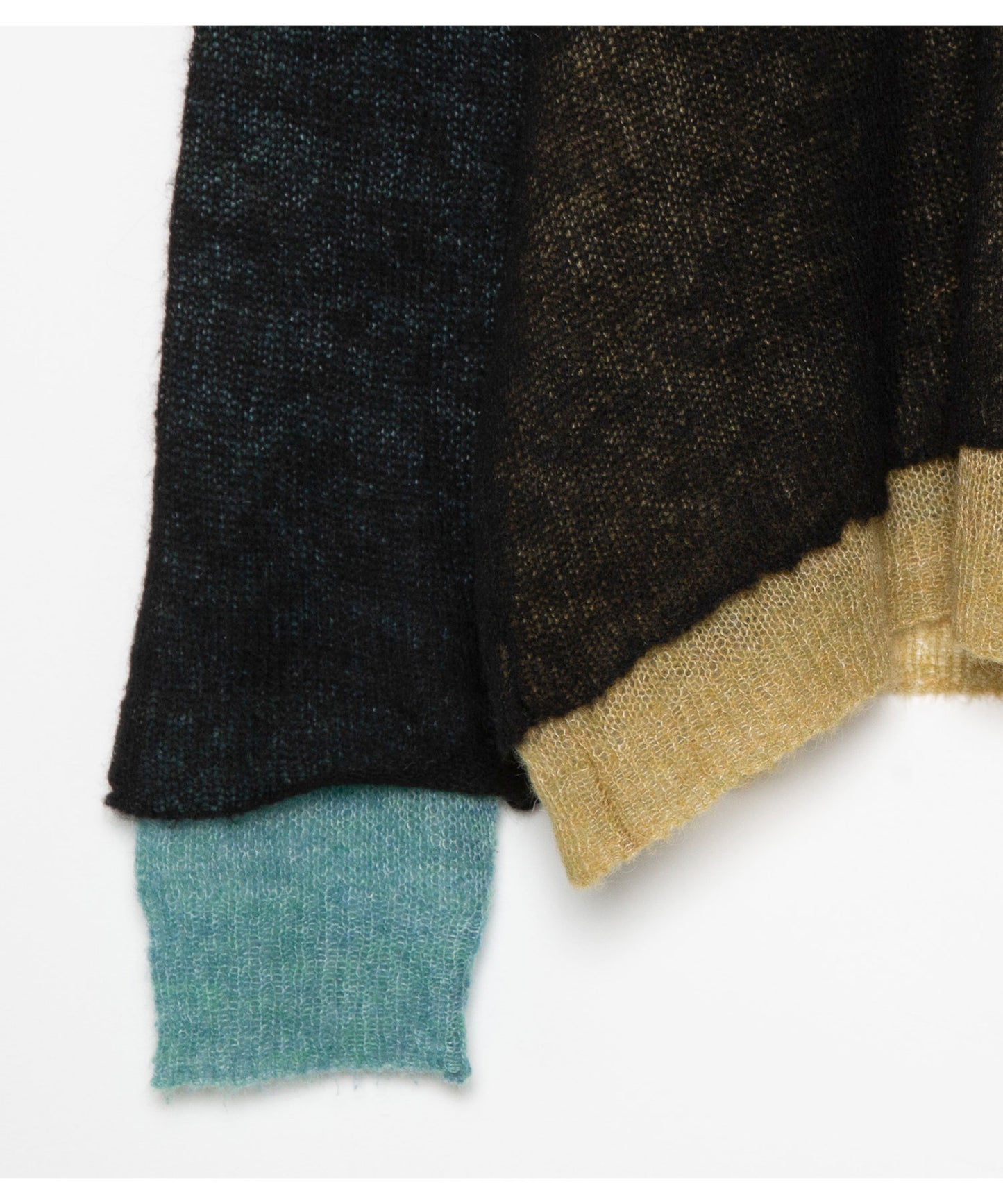 Mohair Color Layer Knit Sweater