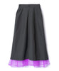 TULLE LAYERED NYLON SKIRT【商品納期 2月下旬】