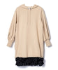 FRILL HEM SWEAT ONE-PIECE【商品納期 2月下旬】