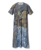 PRINT RIB HALF SLEEVE ONE-PIECE【商品納期 3月下旬】