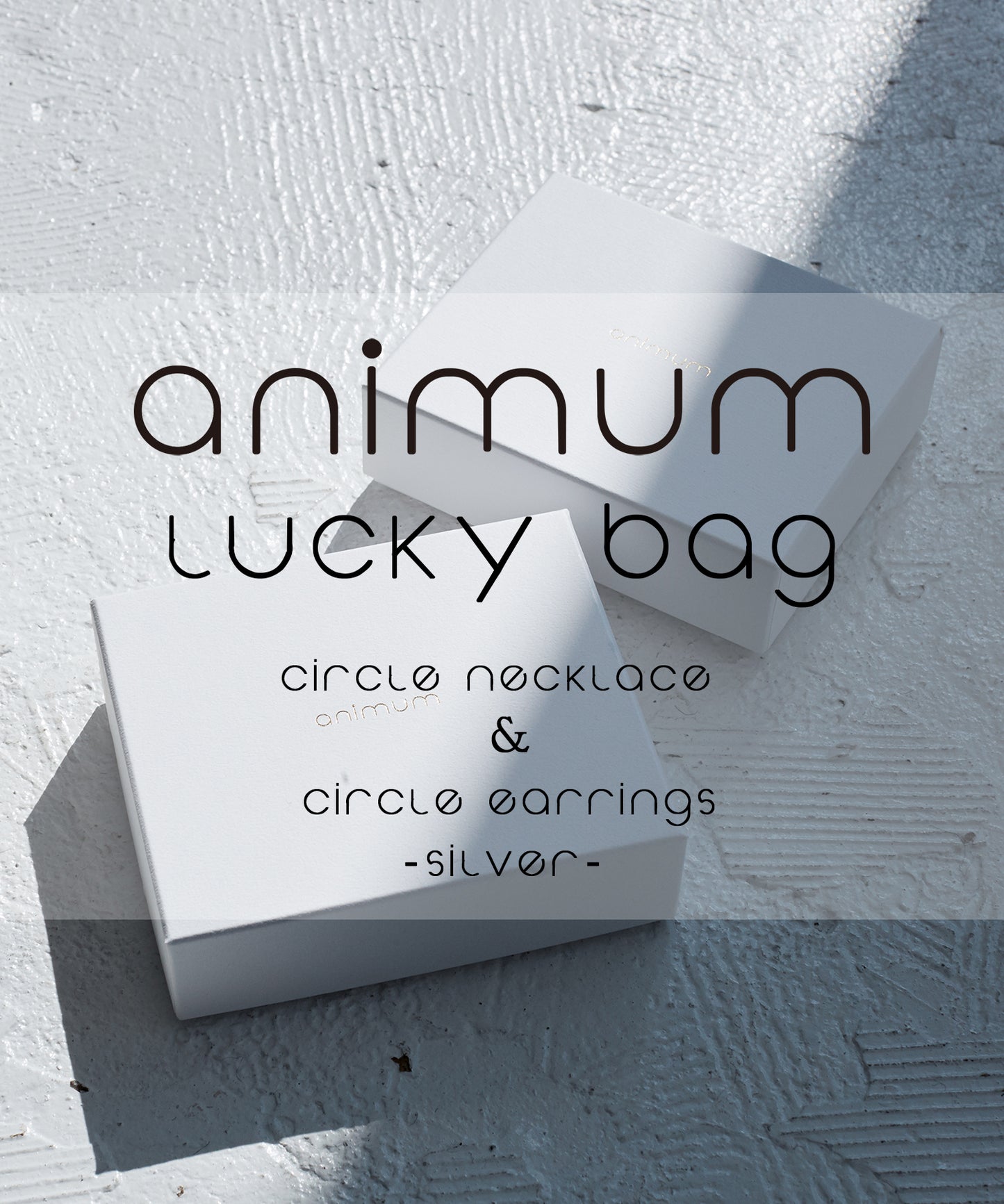 animum LUCKY BAG  Circle Necklace × Circle Earrings