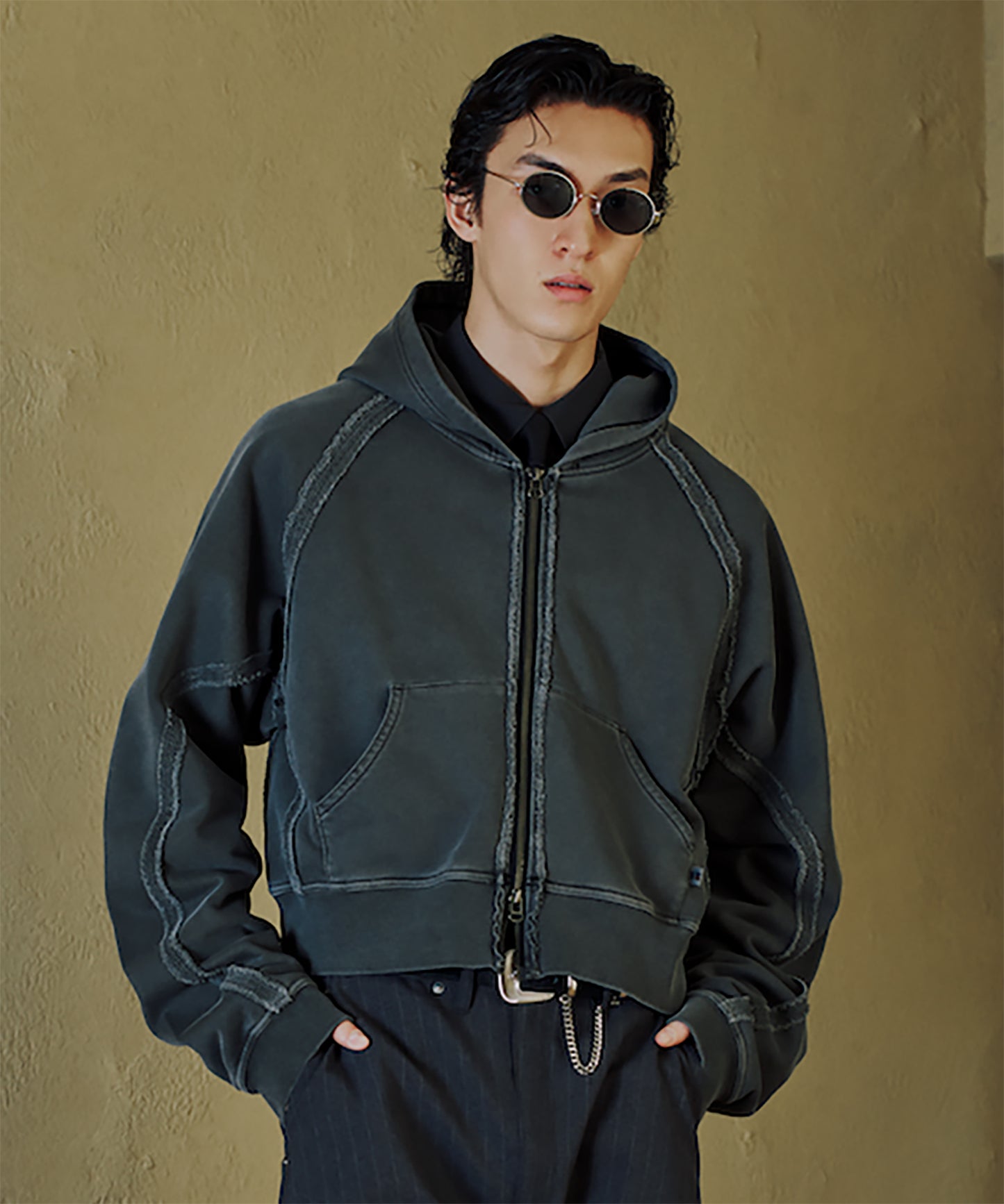 JIEDA × RUSSELL ATHLETIC ZIP HOODIE