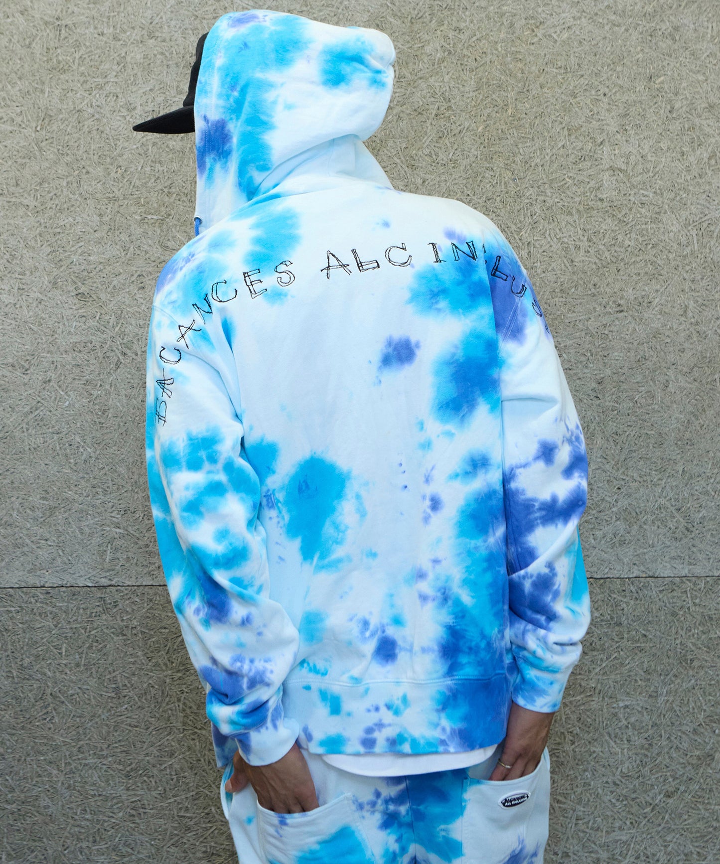 BLC ZIP TIE DYE HOODIE[ALEX LOGO]