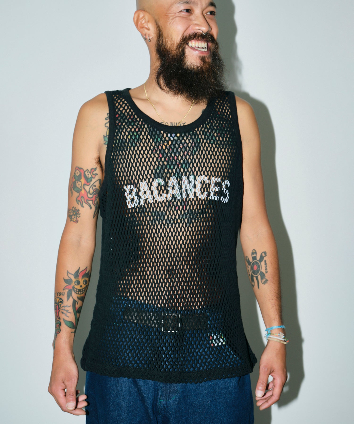 BC MESH MARINA TANKTOP [B LOGO] – ANLIO（アンリオ）