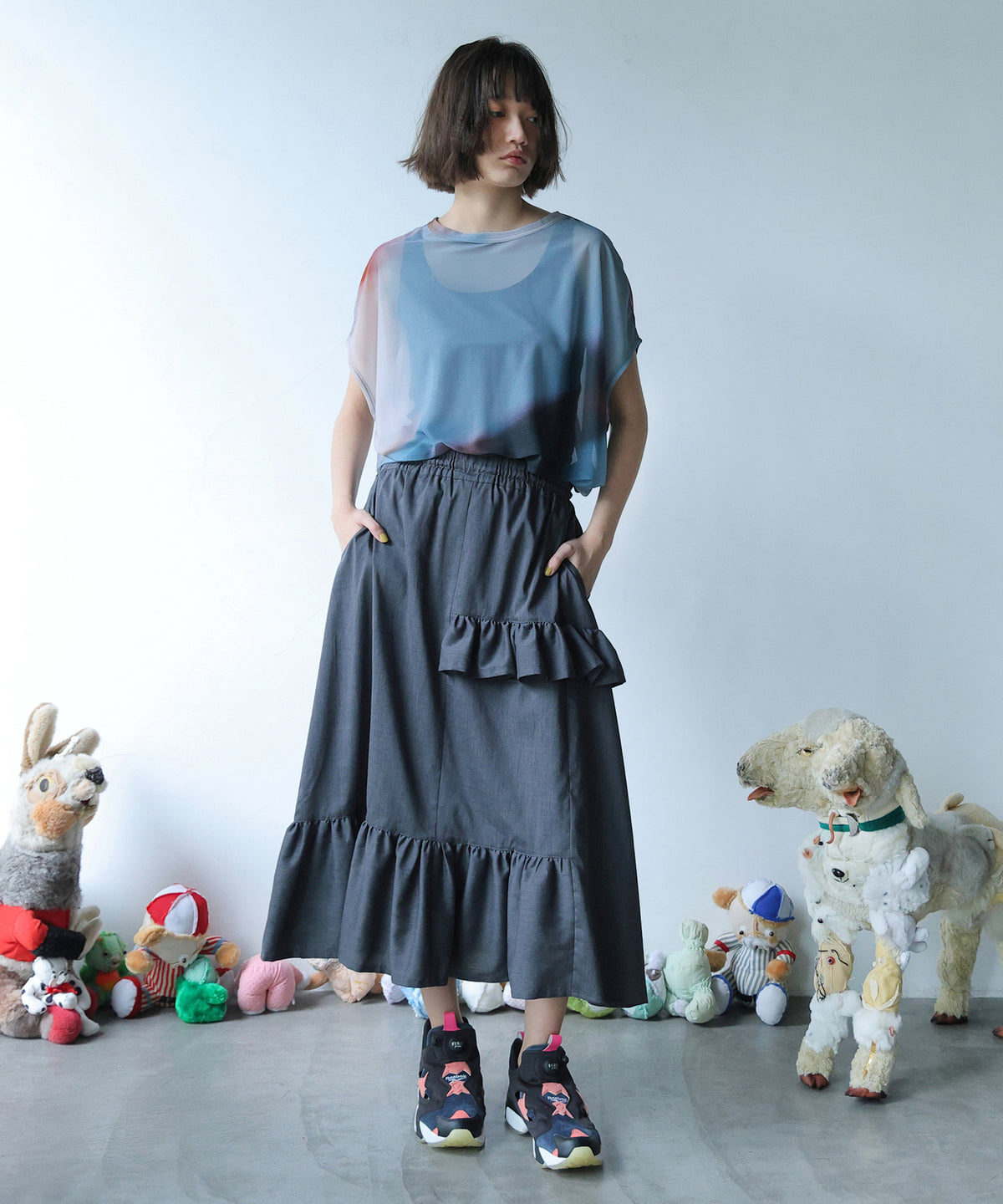 ASYMMETRICAL SHIRT SKIRT