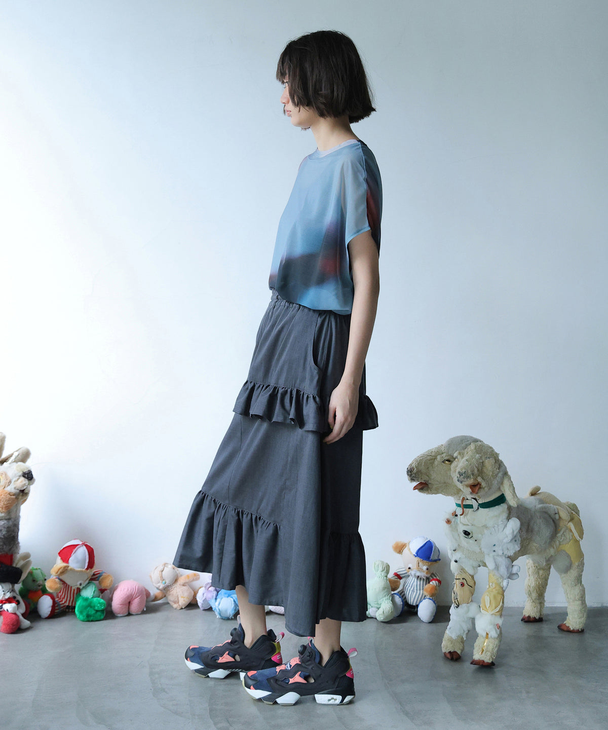 ASYMMETRICAL SHIRT SKIRT