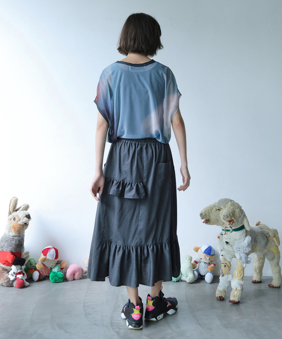 ASYMMETRICAL SHIRT SKIRT