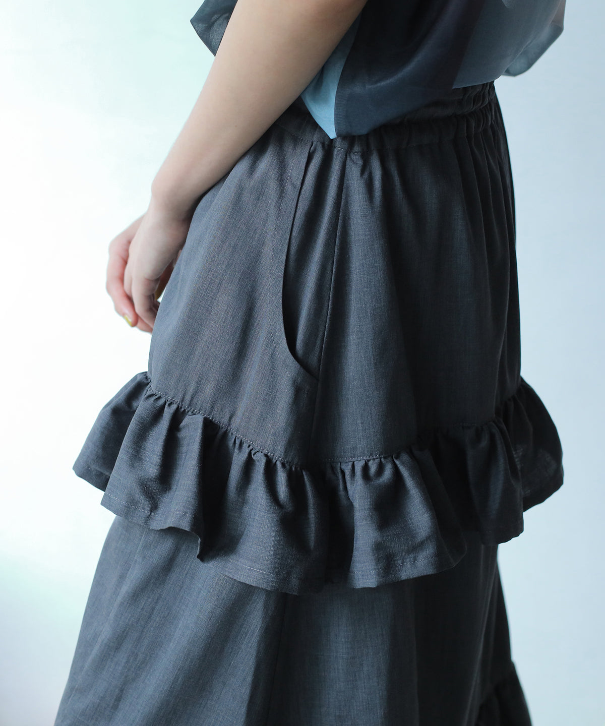 ASYMMETRICAL SHIRT SKIRT