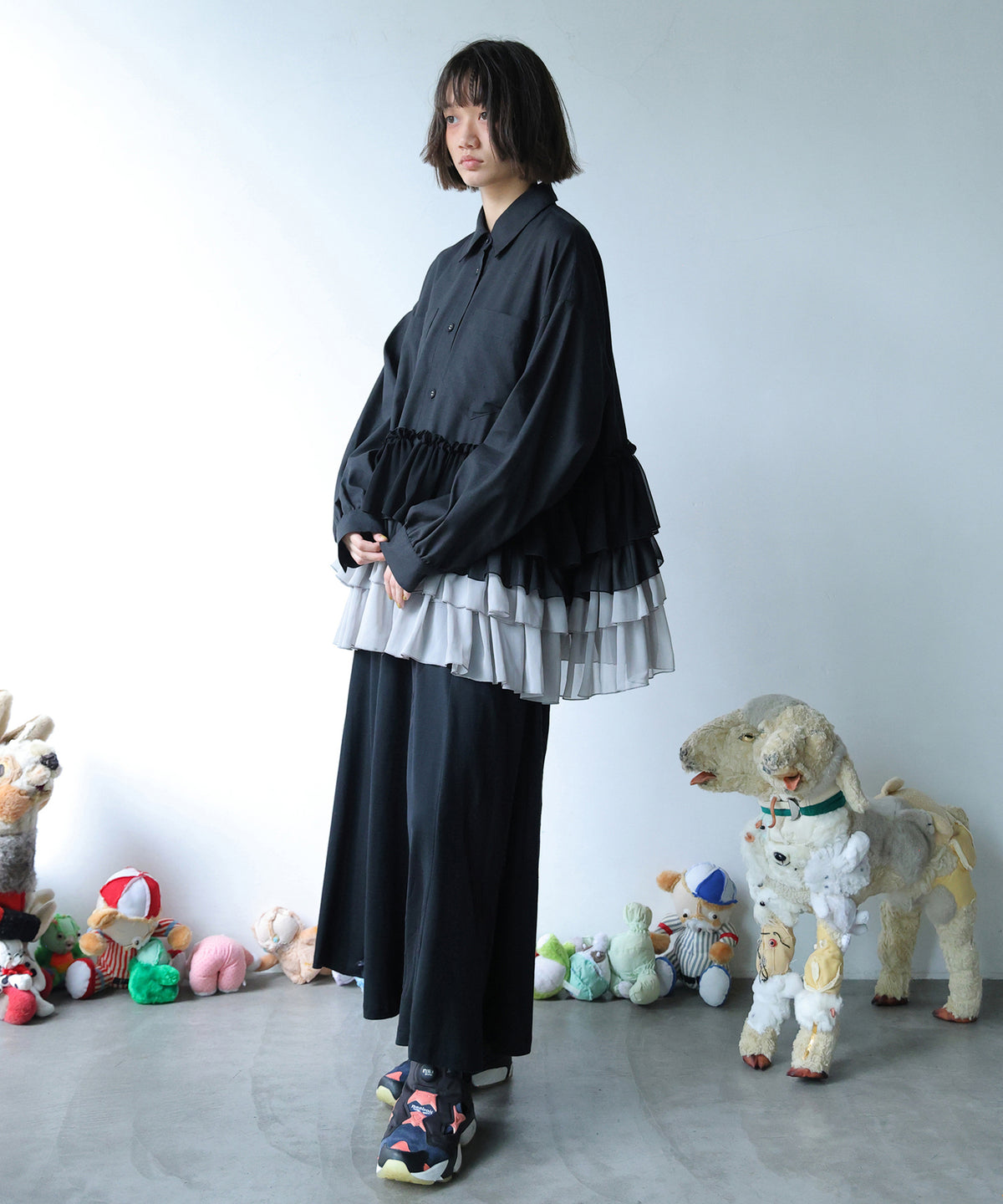 FRILL SHIRT JACKET