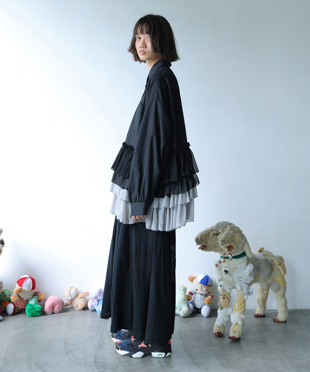 FRILL SHIRT JACKET