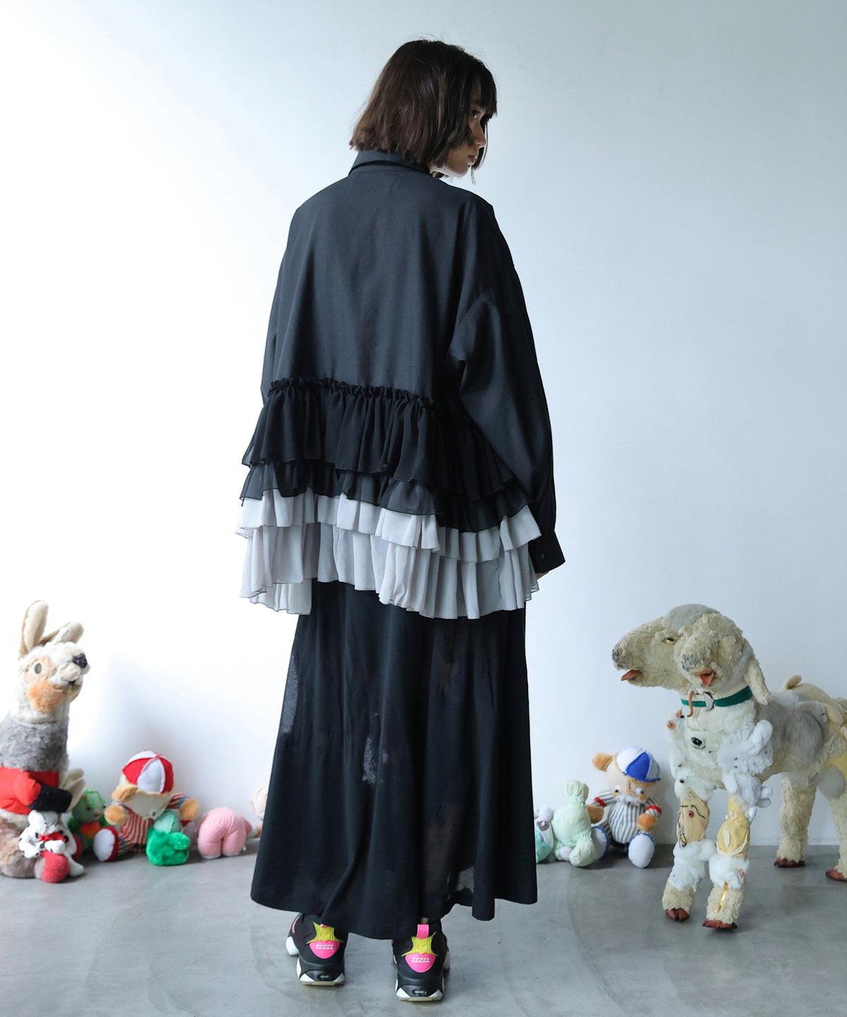 FRILL SHIRT JACKET