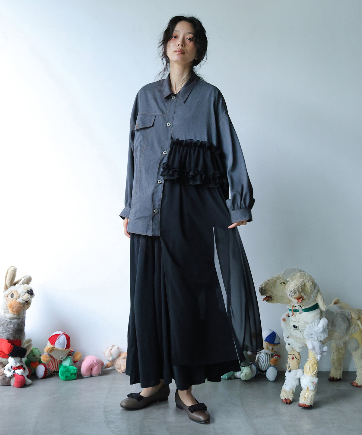 ASYMMETRICAL SHIRT JACKET