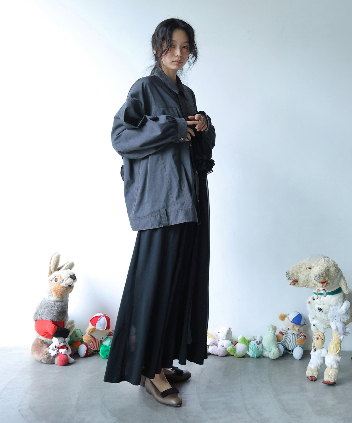 ASYMMETRICAL SHIRT JACKET