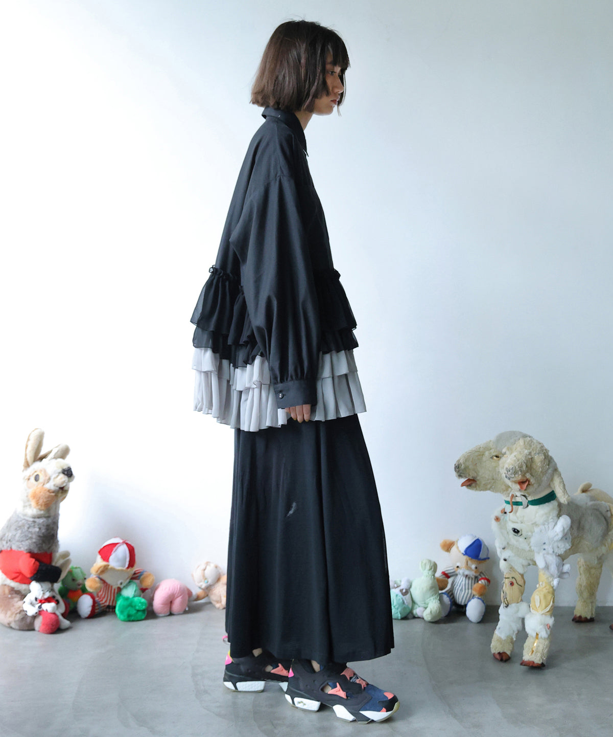 FRILL SHIRT JACKET