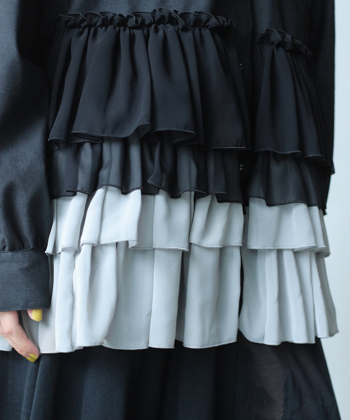 FRILL SHIRT JACKET