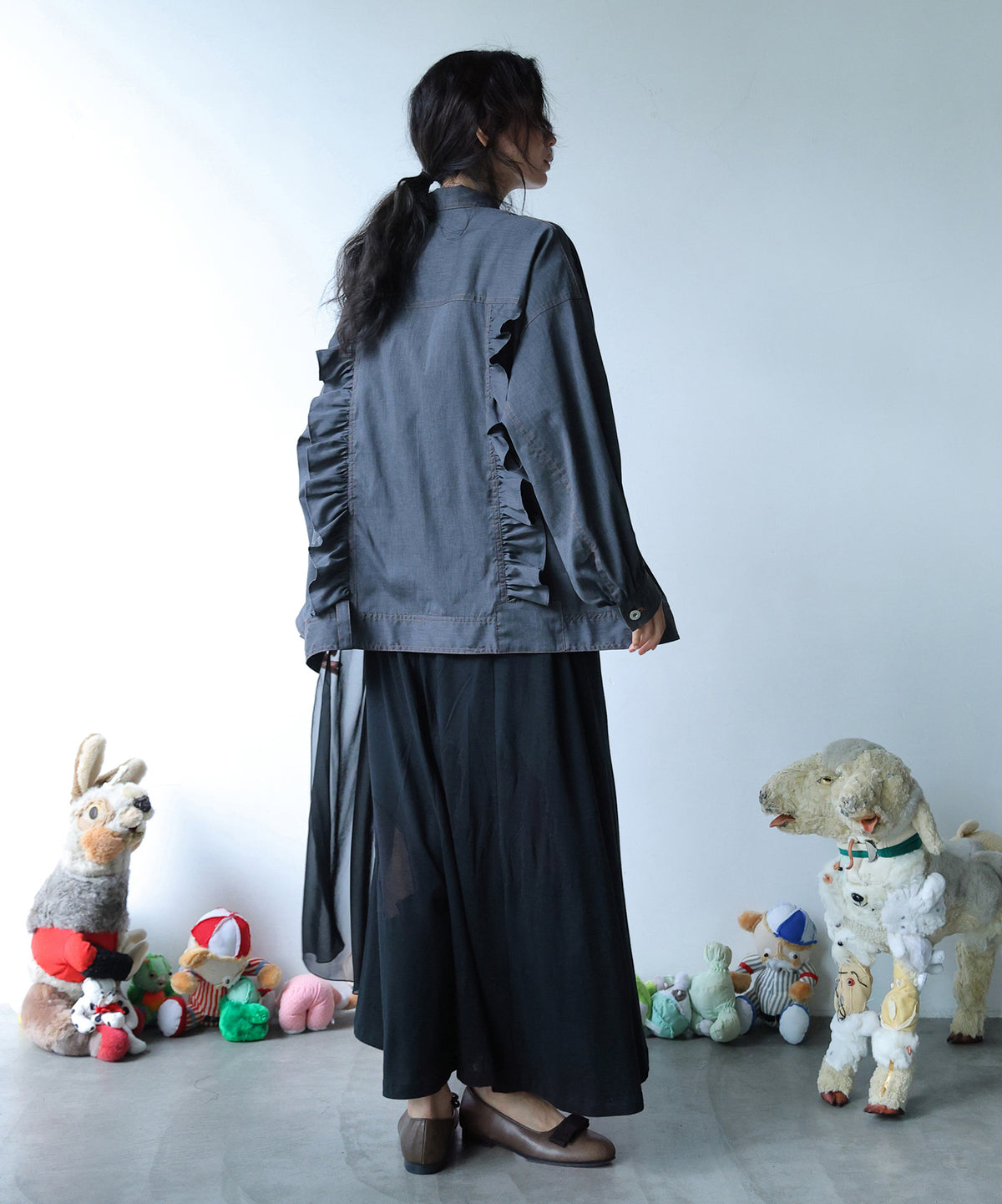 ASYMMETRICAL SHIRT JACKET