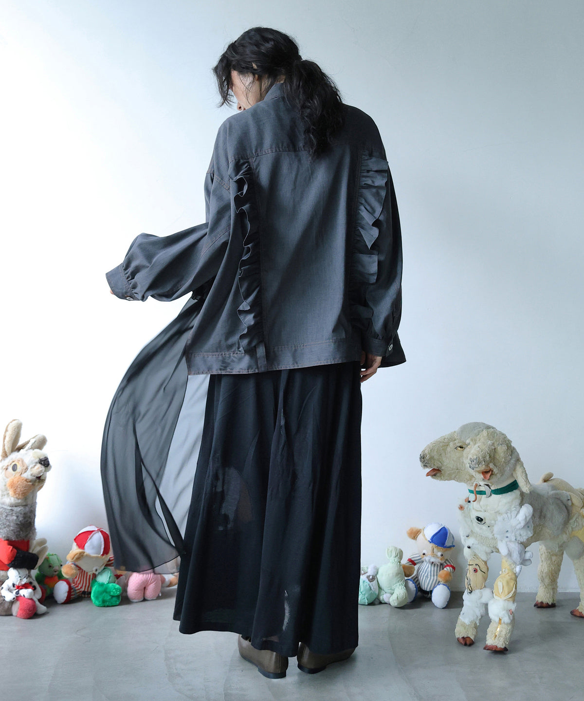 ASYMMETRICAL SHIRT JACKET