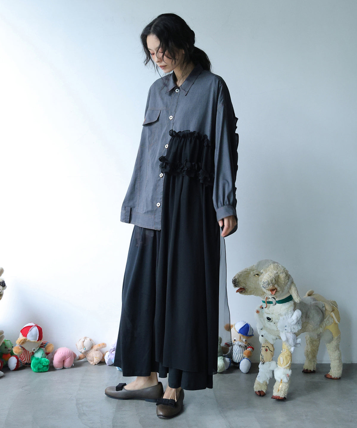 ASYMMETRICAL SHIRT JACKET