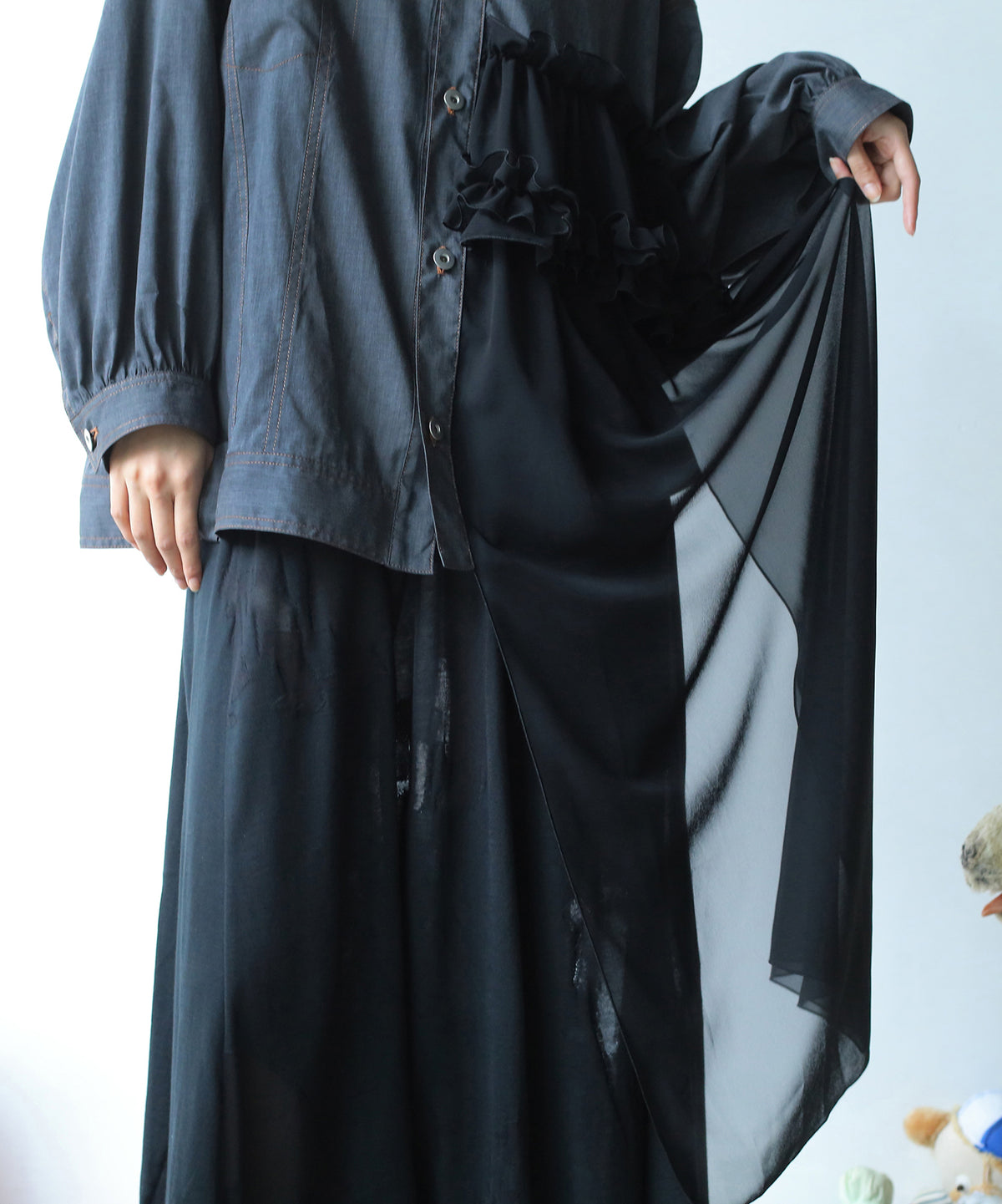 ASYMMETRICAL SHIRT JACKET