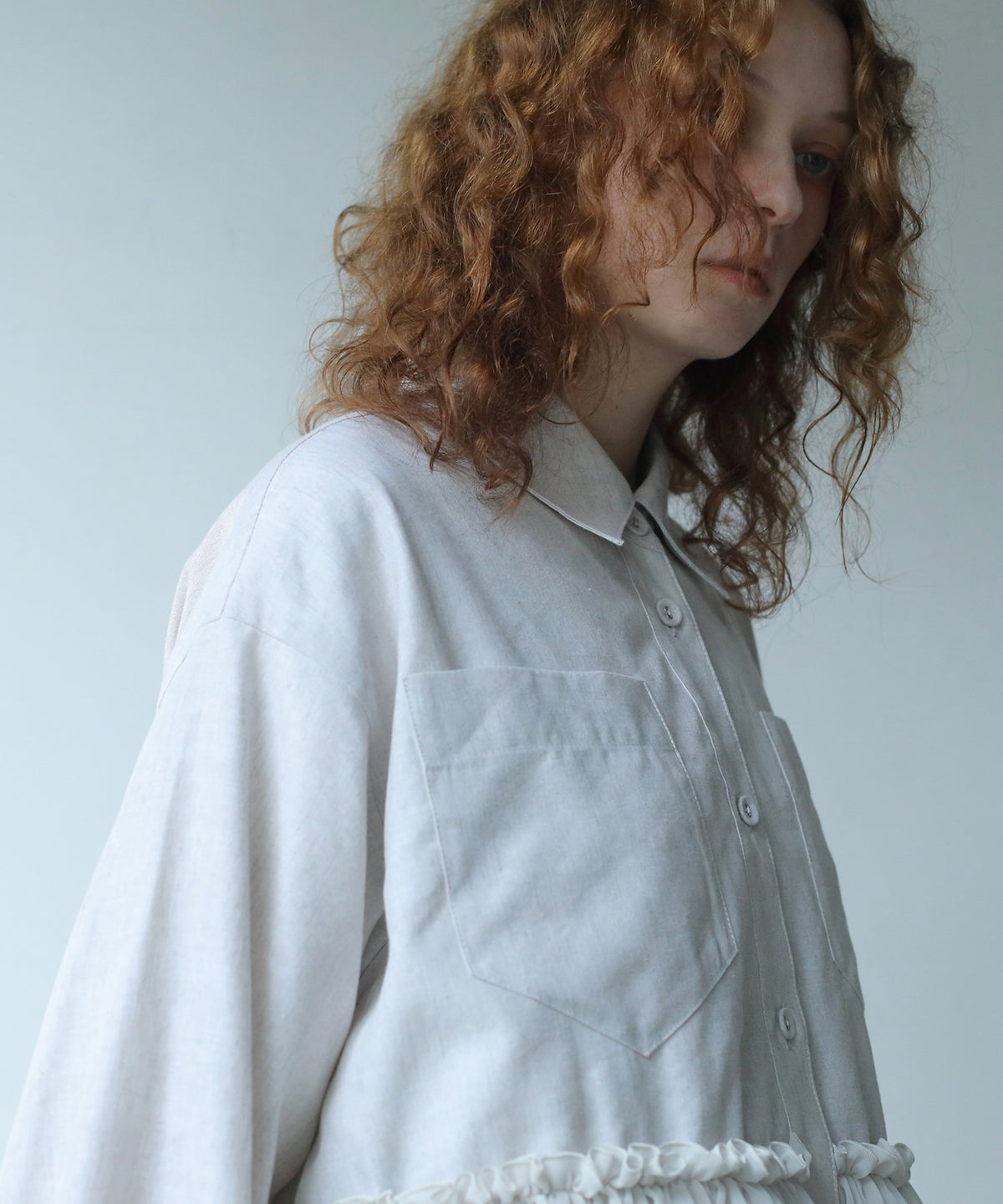 FRILL SHIRT JACKET