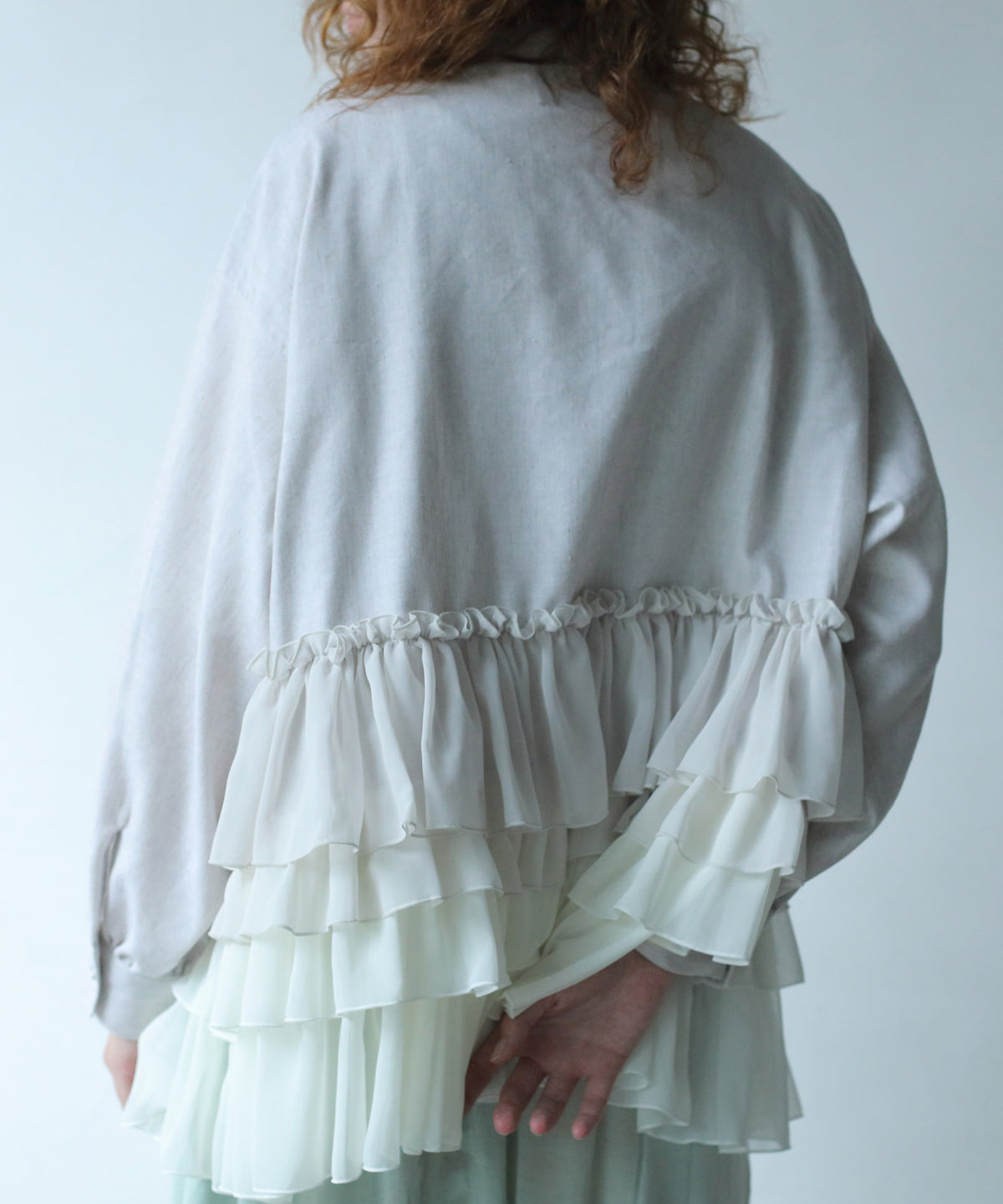 FRILL SHIRT JACKET