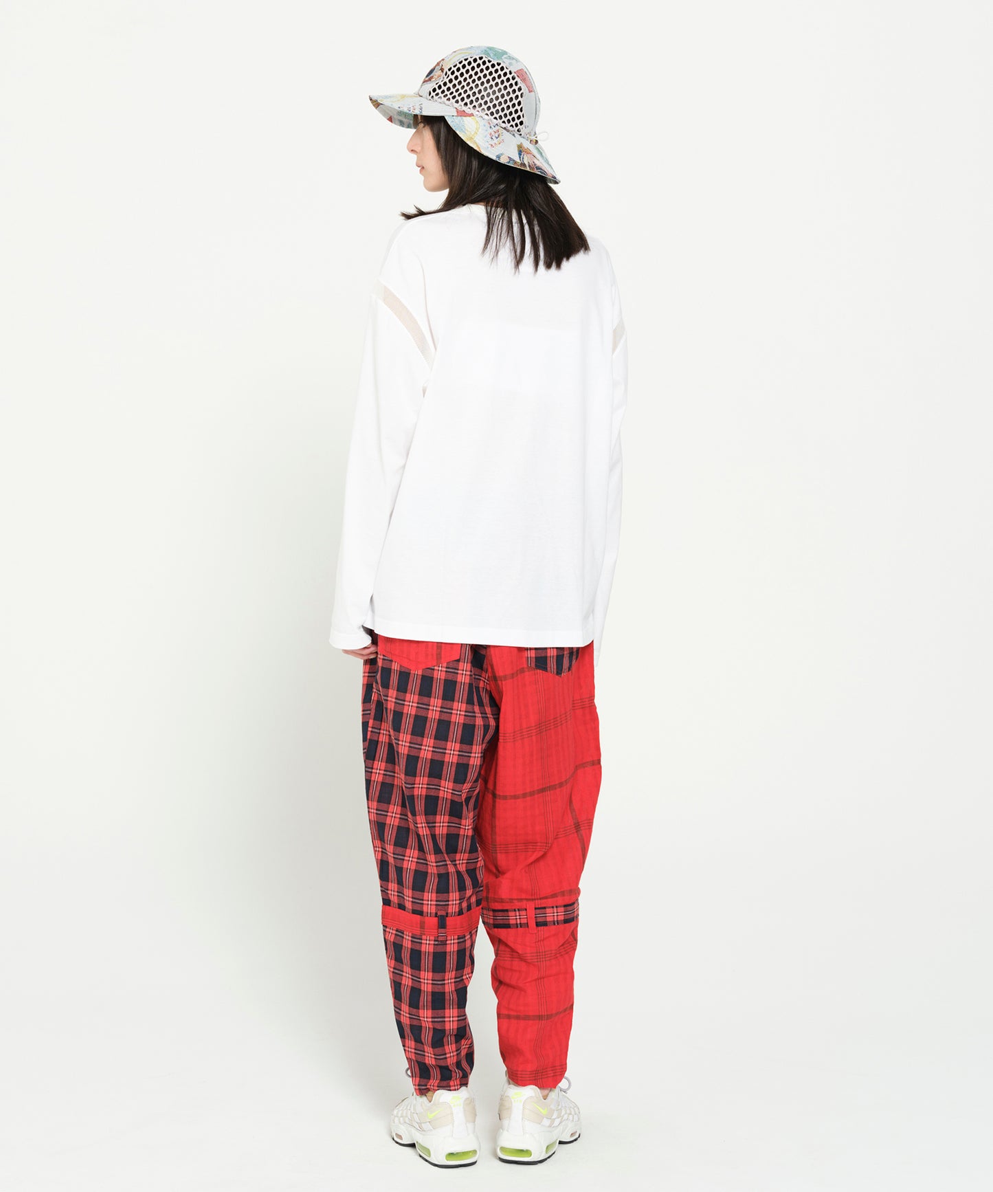 MIX CHECK BONTAGE PANTS