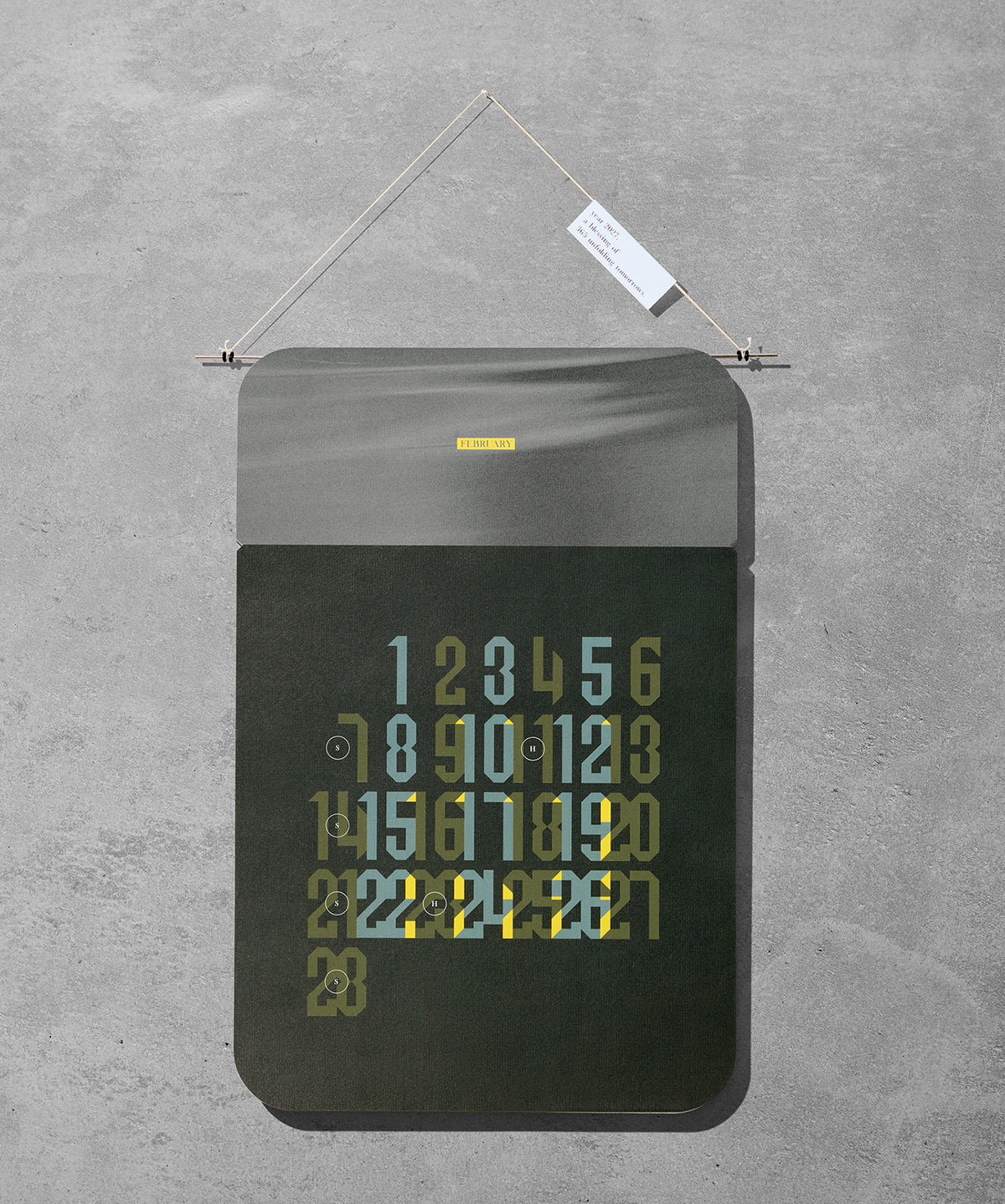 2027 カレンダー 「 TOMORROWS 2027 」 Design : Uehara Ryosuke