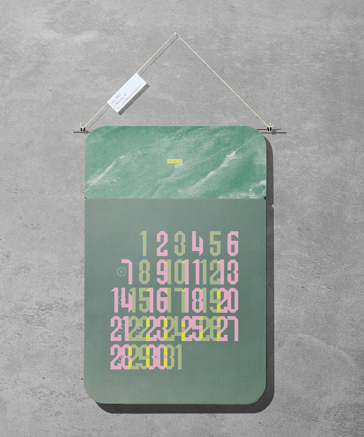 2027 カレンダー 「 TOMORROWS 2027 」 Design : Uehara Ryosuke