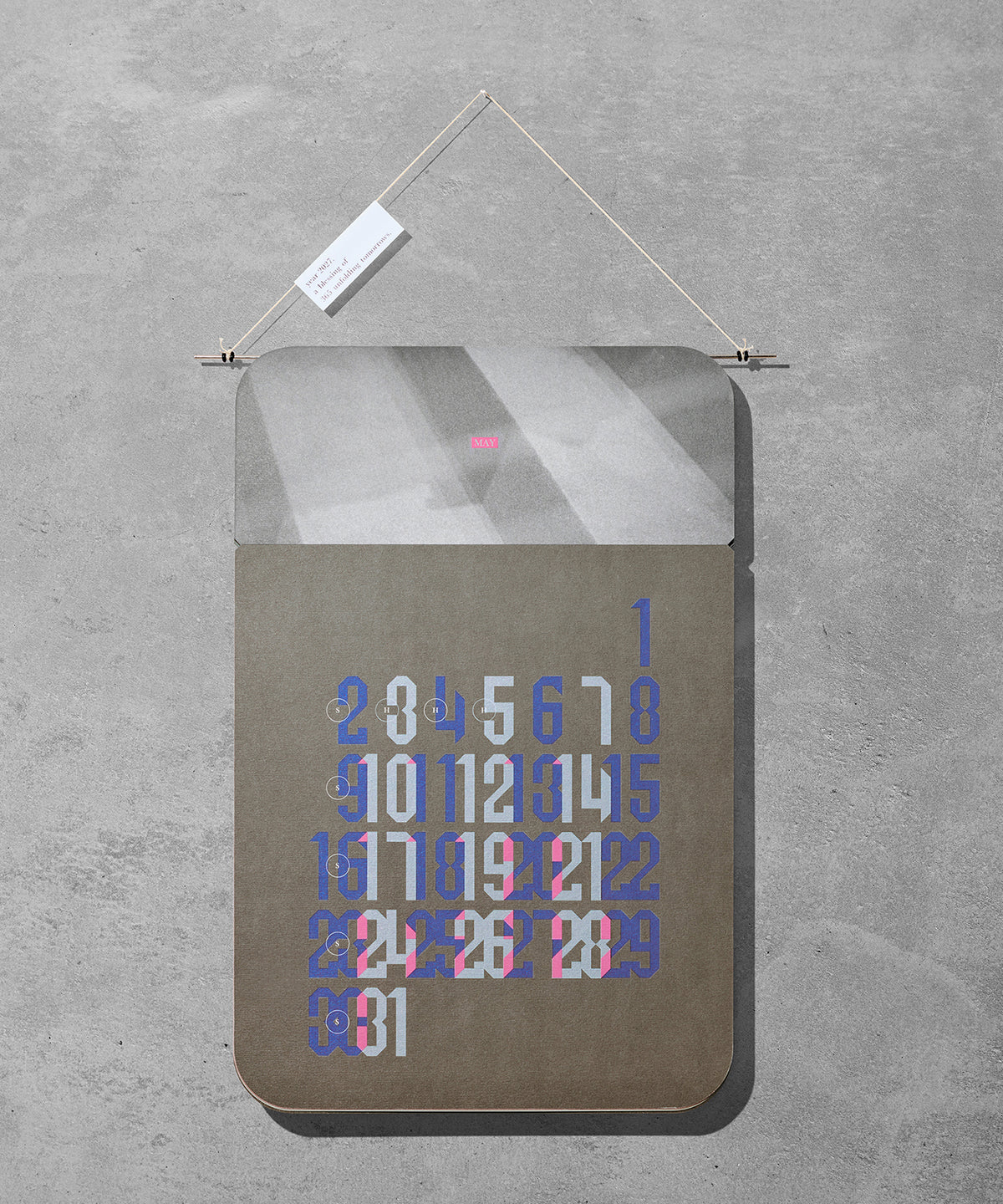 2027 カレンダー 「 TOMORROWS 2027 」 Design : Uehara Ryosuke
