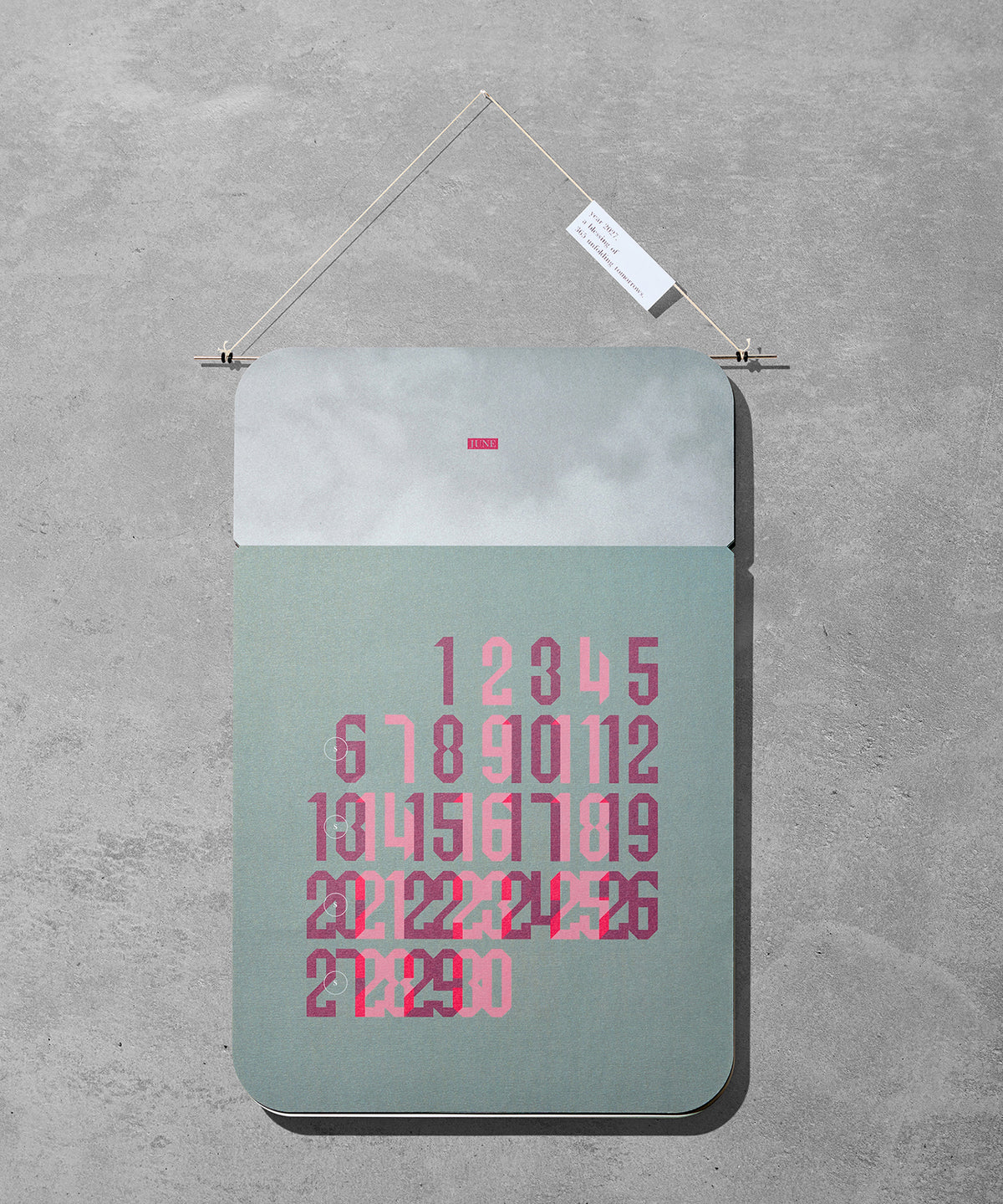 2027 カレンダー 「 TOMORROWS 2027 」 Design : Uehara Ryosuke