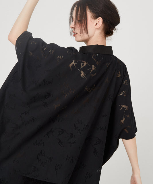 Dancing Lace poncho shirt