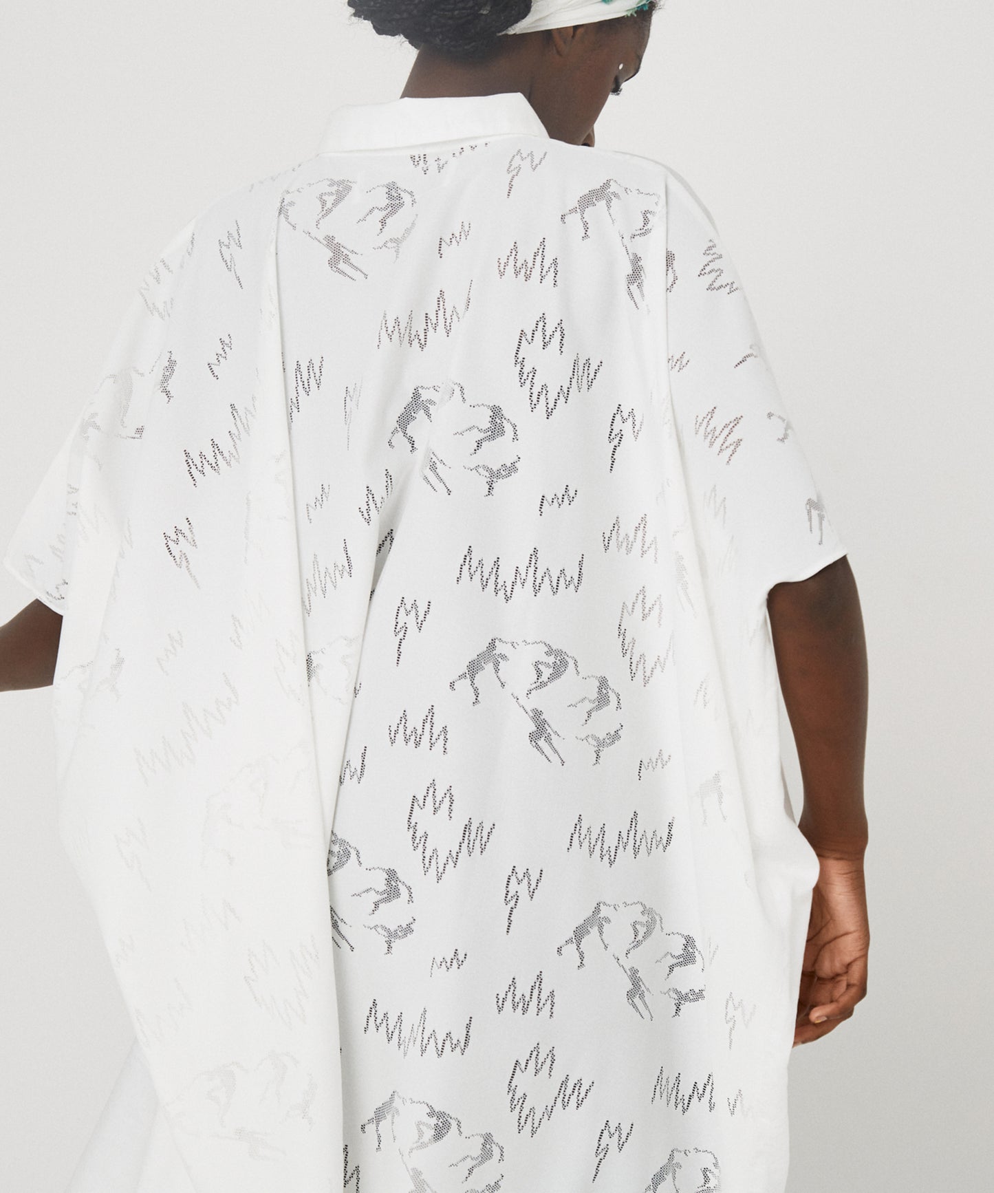 Dancing Lace poncho shirt