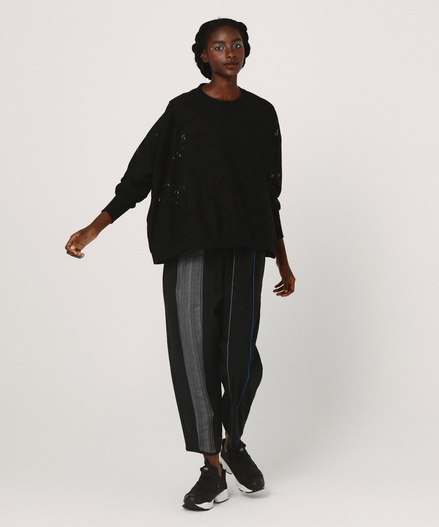 Mixed Frill Pants