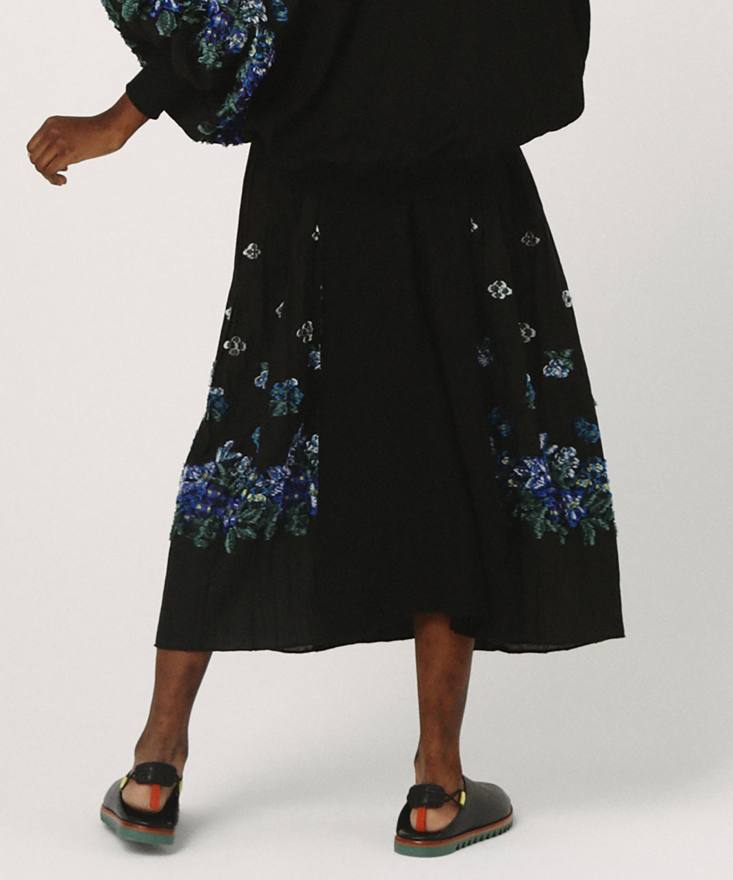 Mosaic Garden Lace-Up Skirt