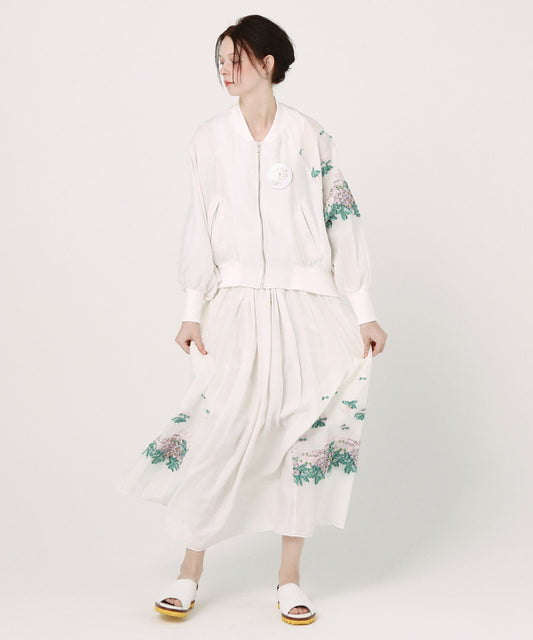 Mosaic Garden Lace-Up Skirt
