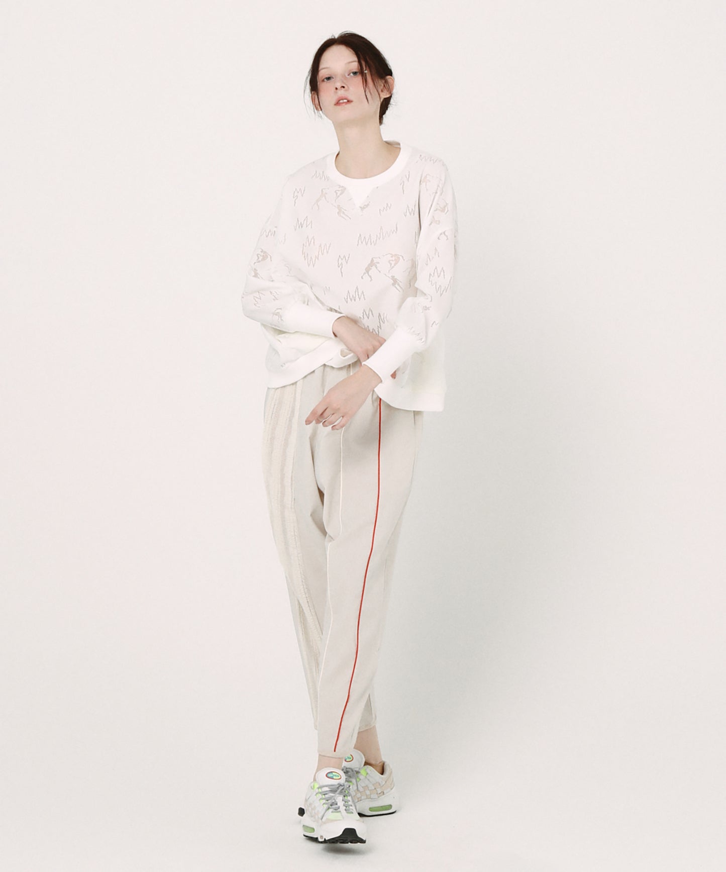 Mixed Frill Pants