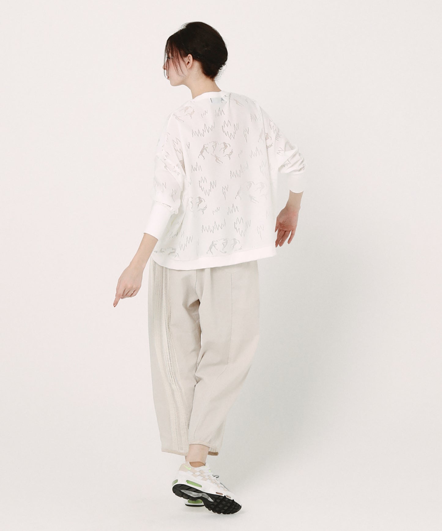 Mixed Frill Pants