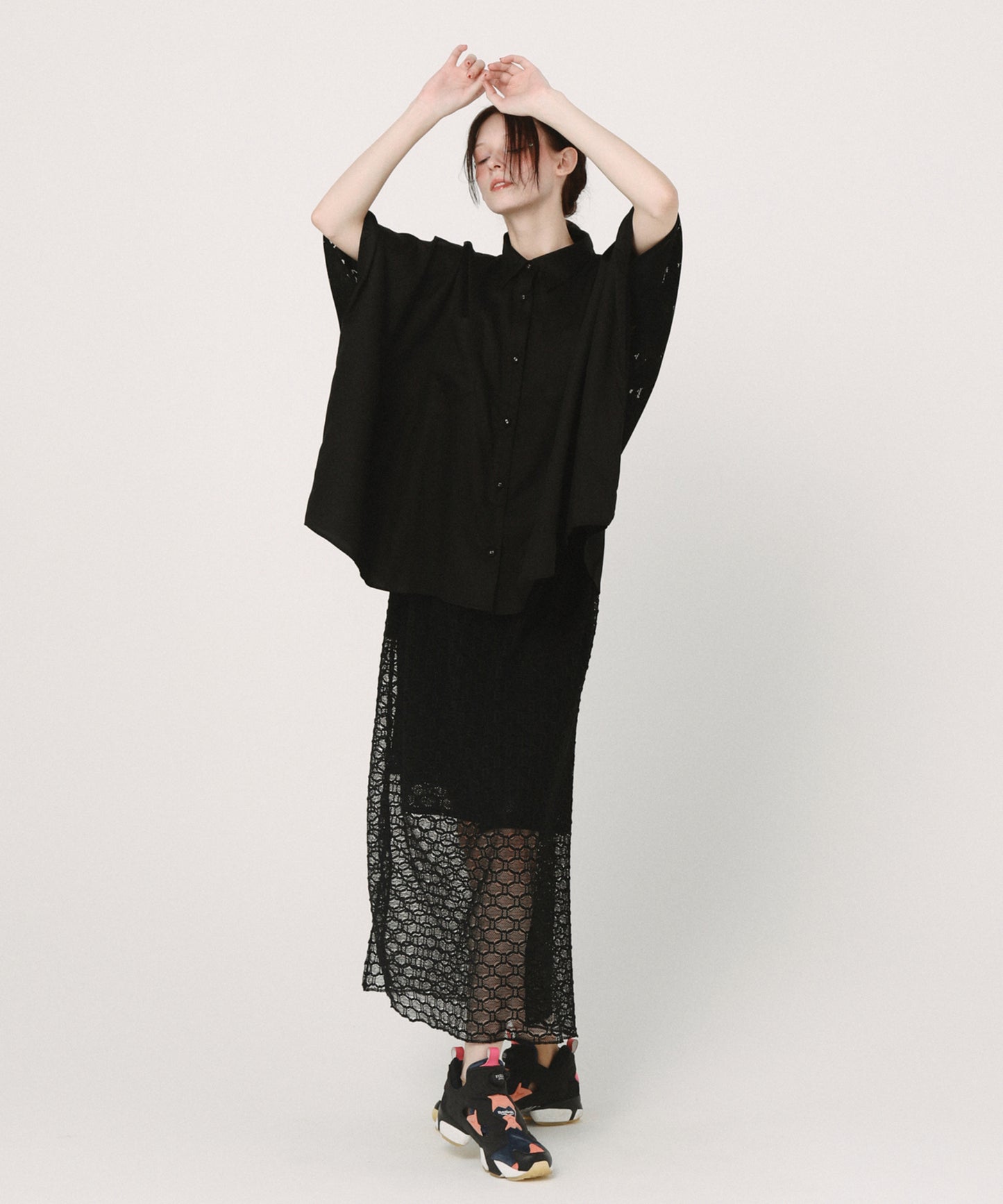 Dancing Lace poncho shirt