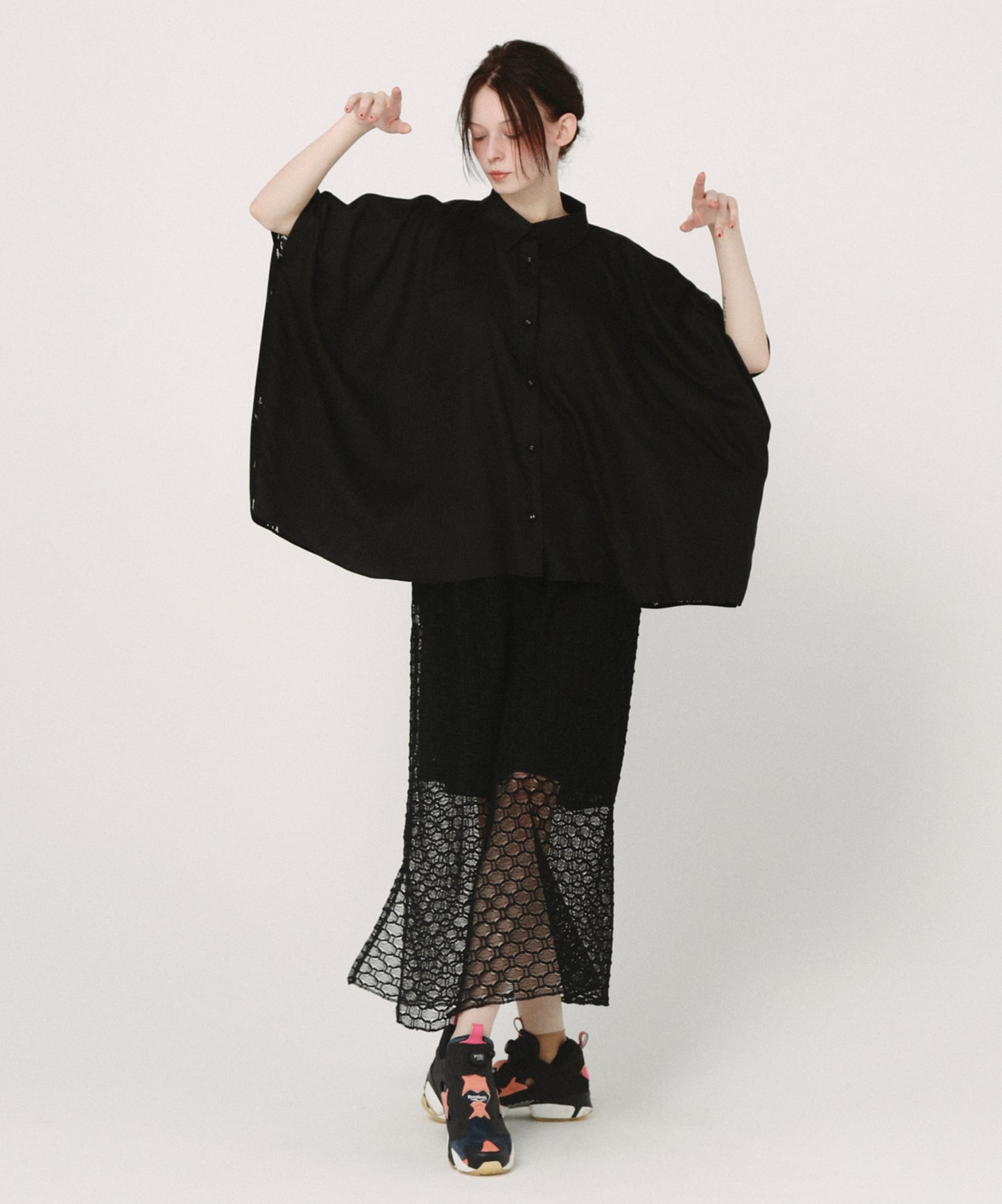 Dancing Lace poncho shirt