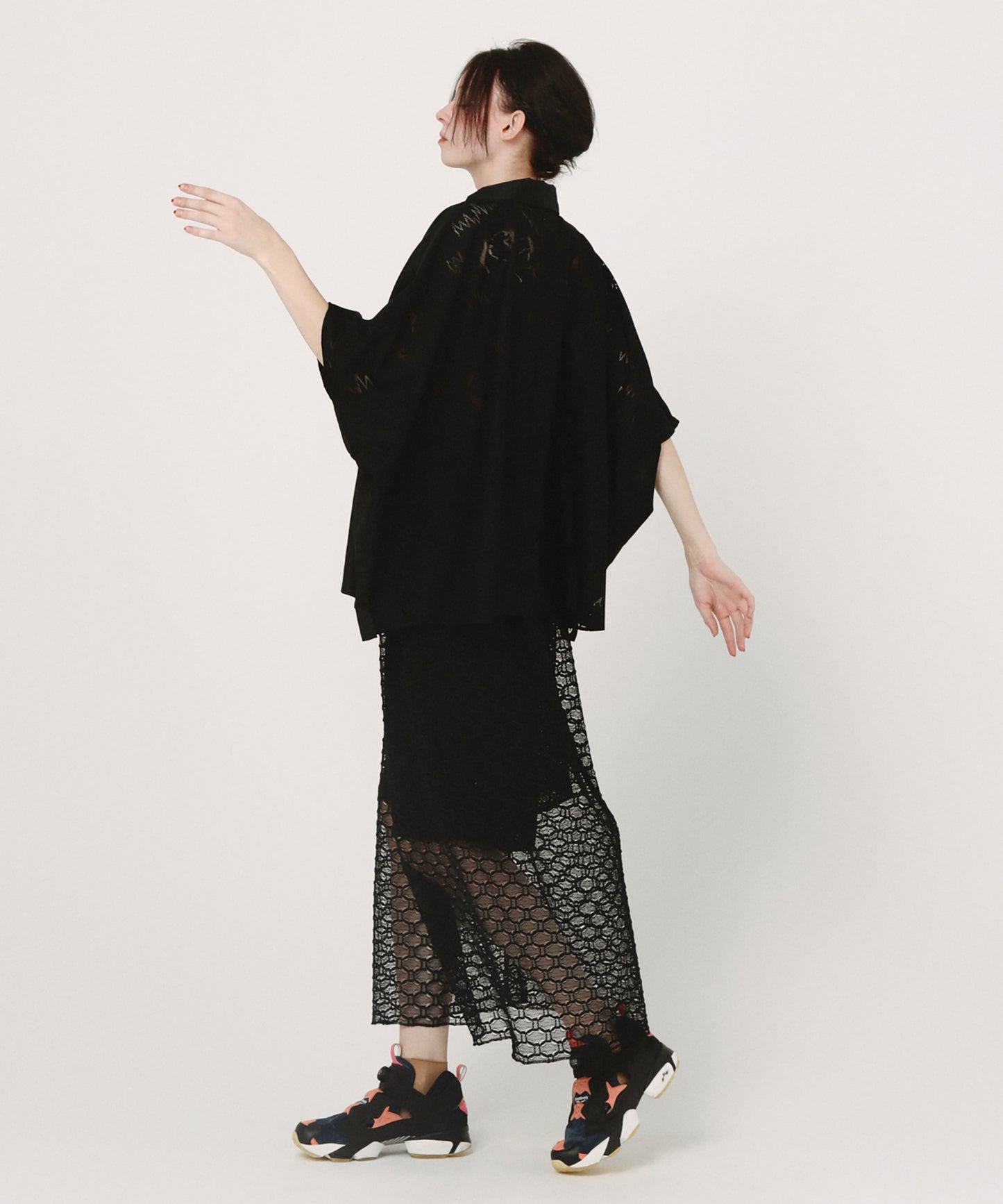 Dancing Lace poncho shirt