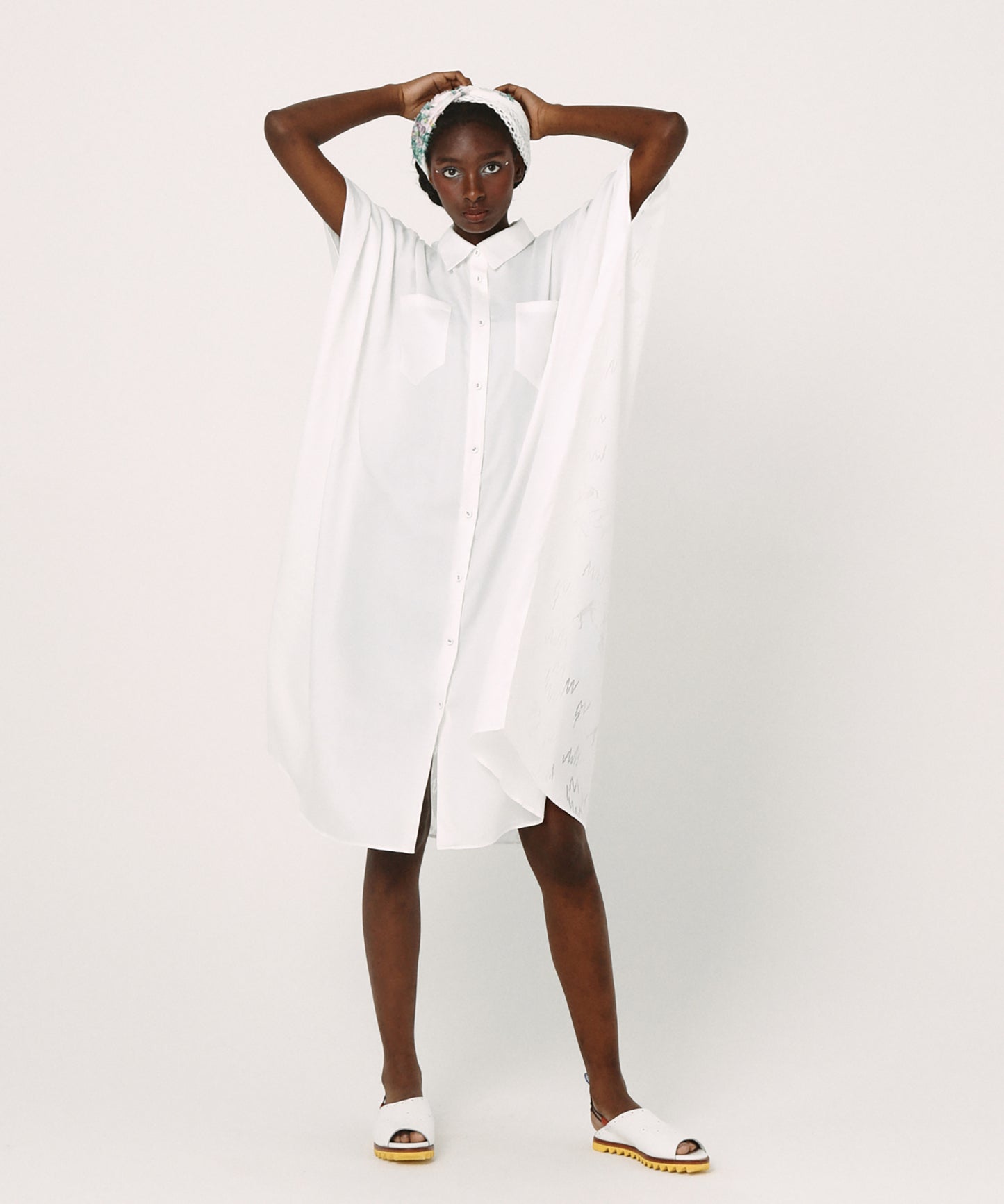 Dancing Lace poncho shirt